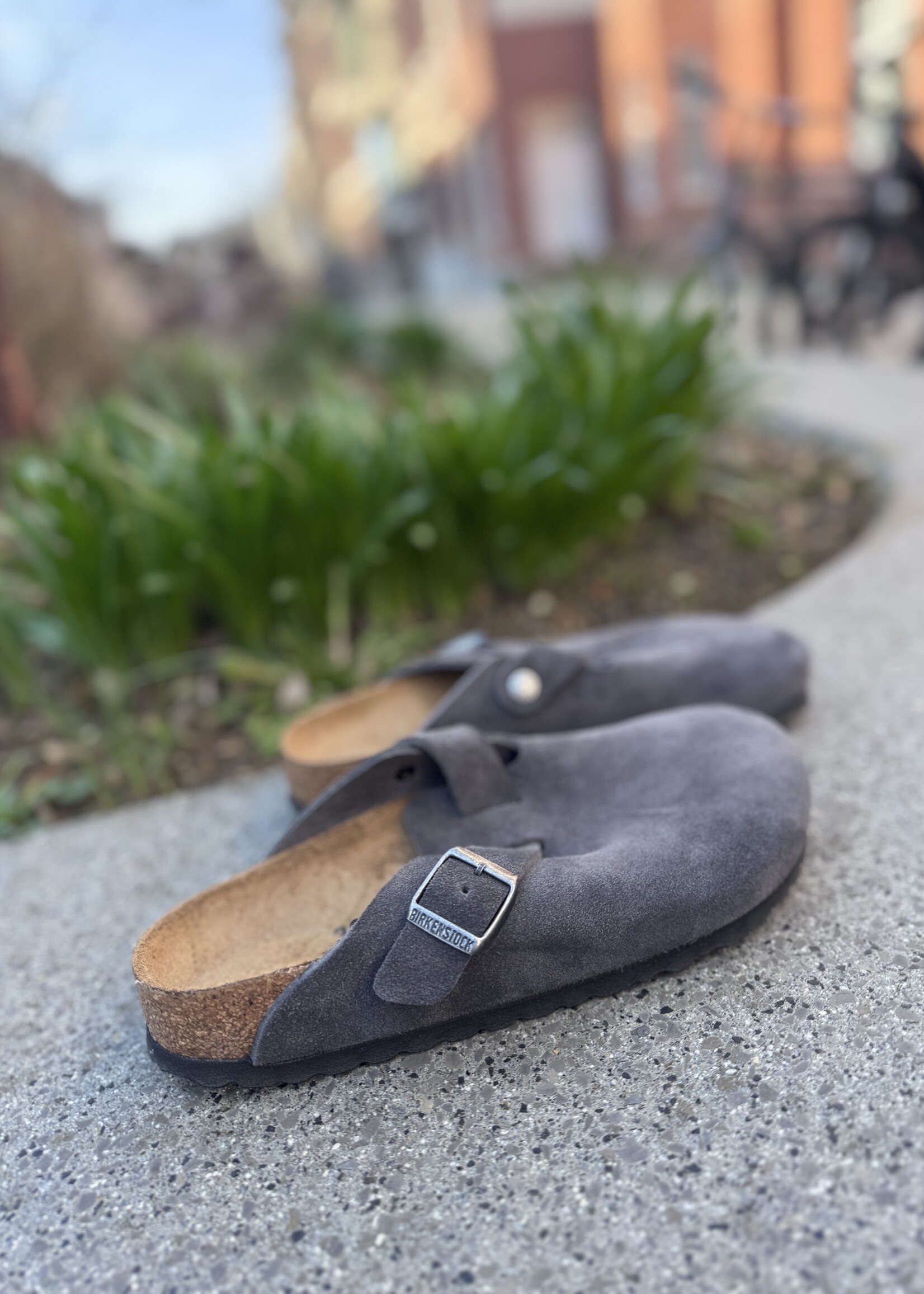 Birkenstock Boston LEVE charcoal