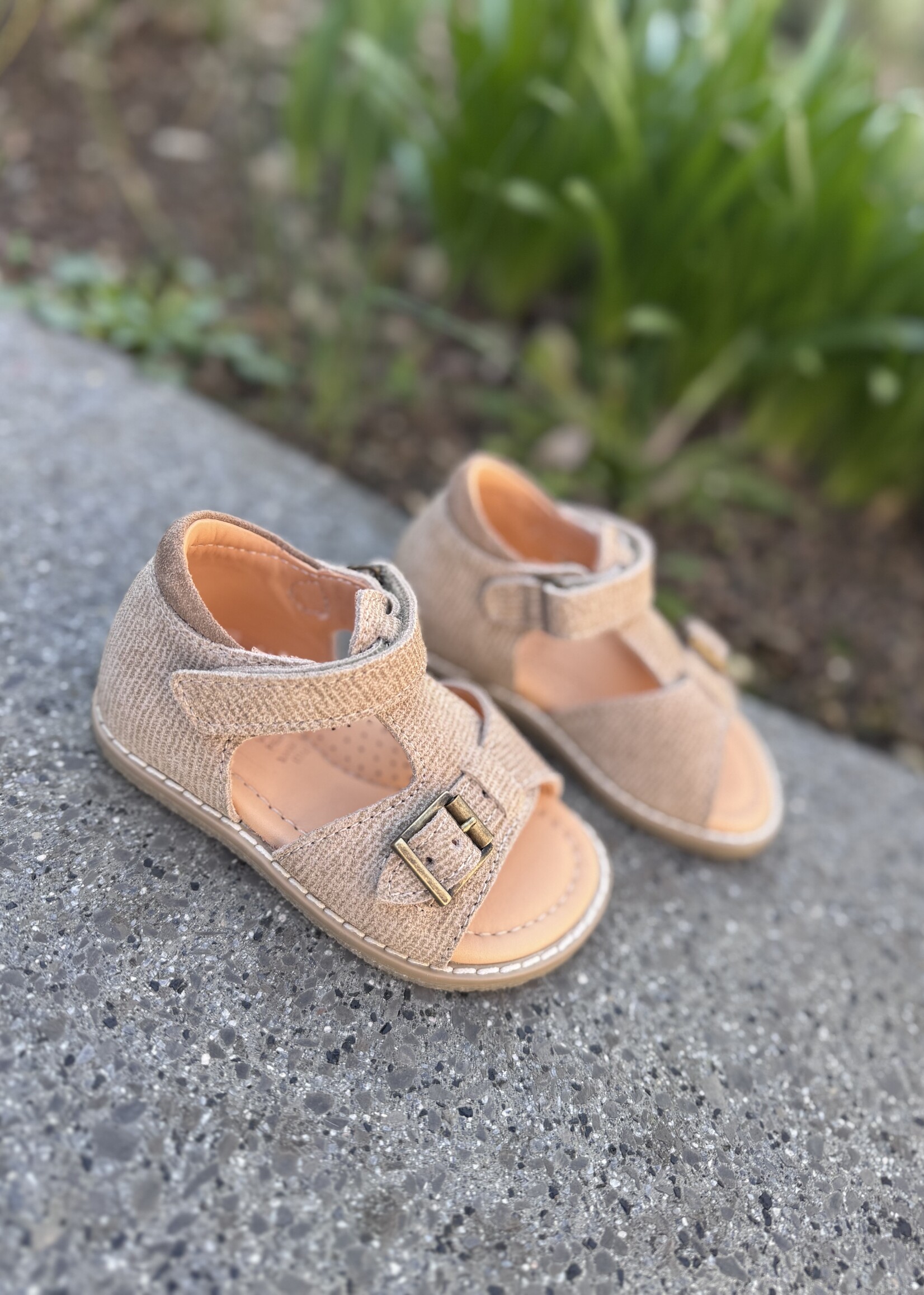 Ocra 215 sandaal suede sand tabacco