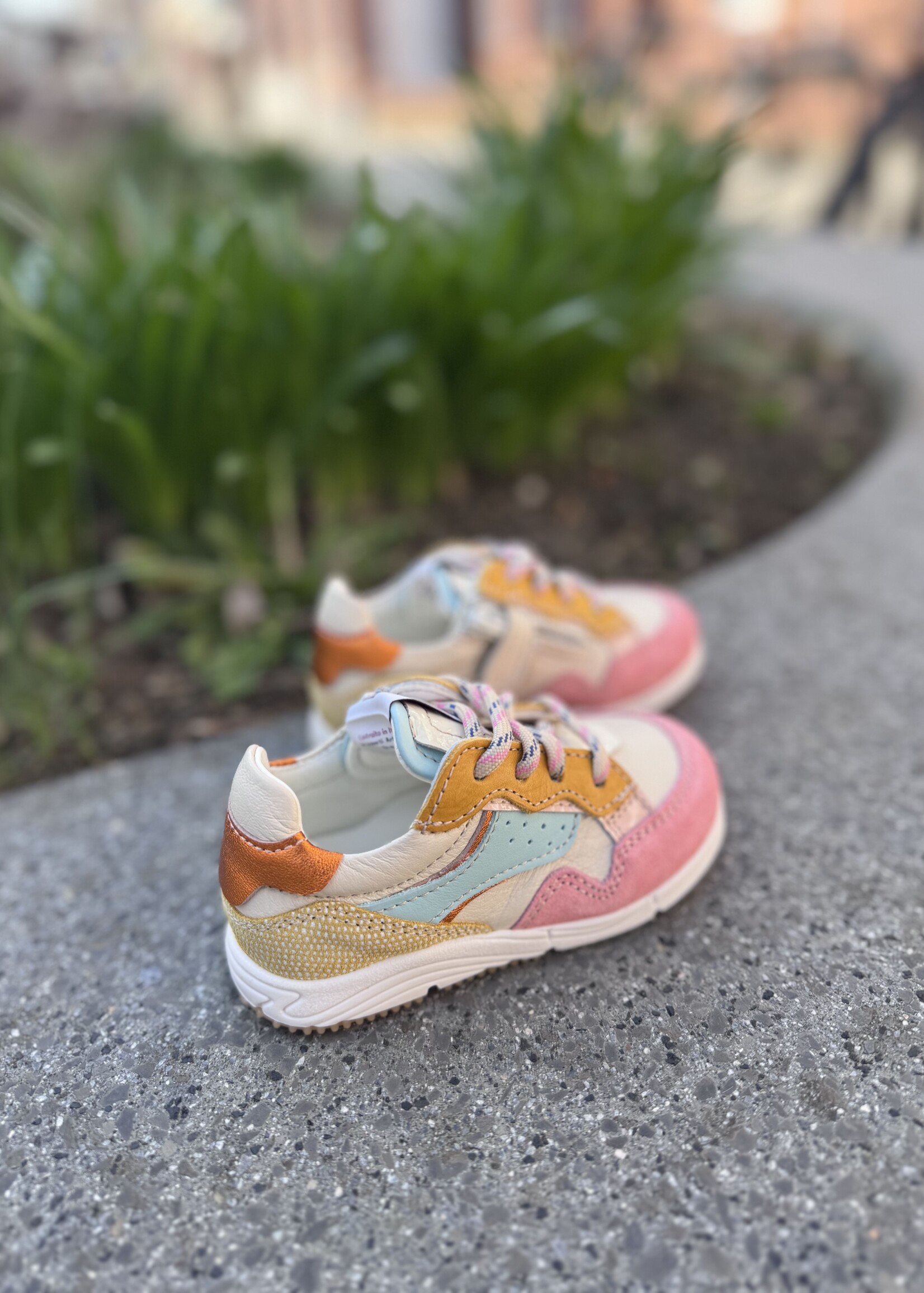 Ocra D367 sneaker roze blauw