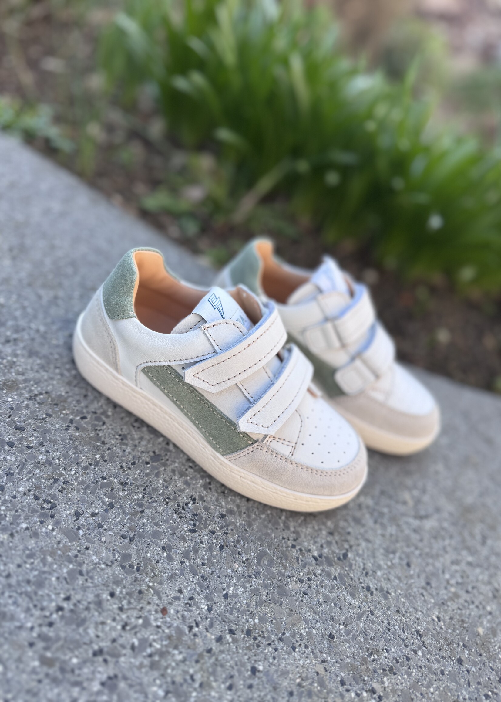 Ocra 975 sneaker off white groen