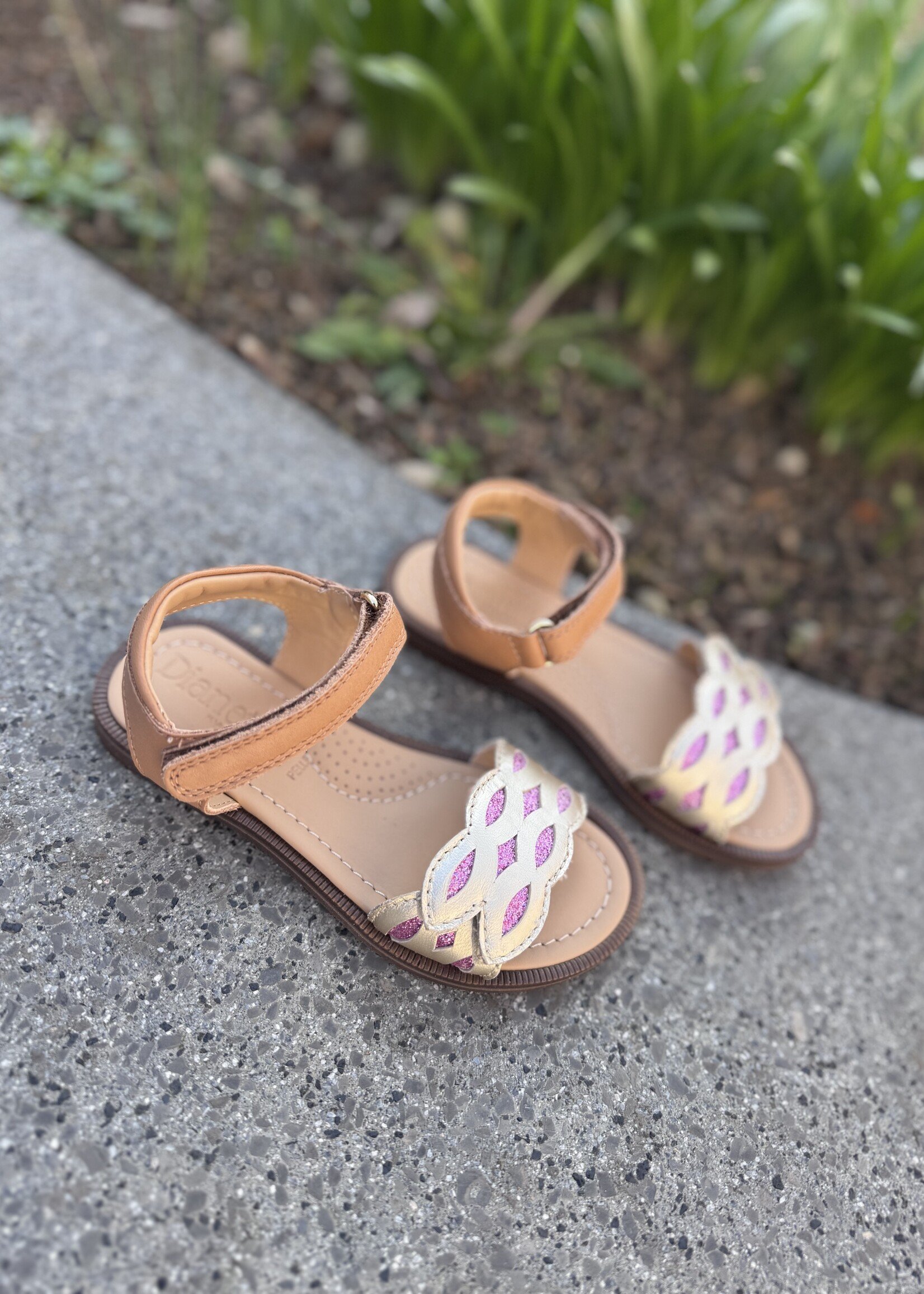 Dianetti 1697 sandaal platino amarena