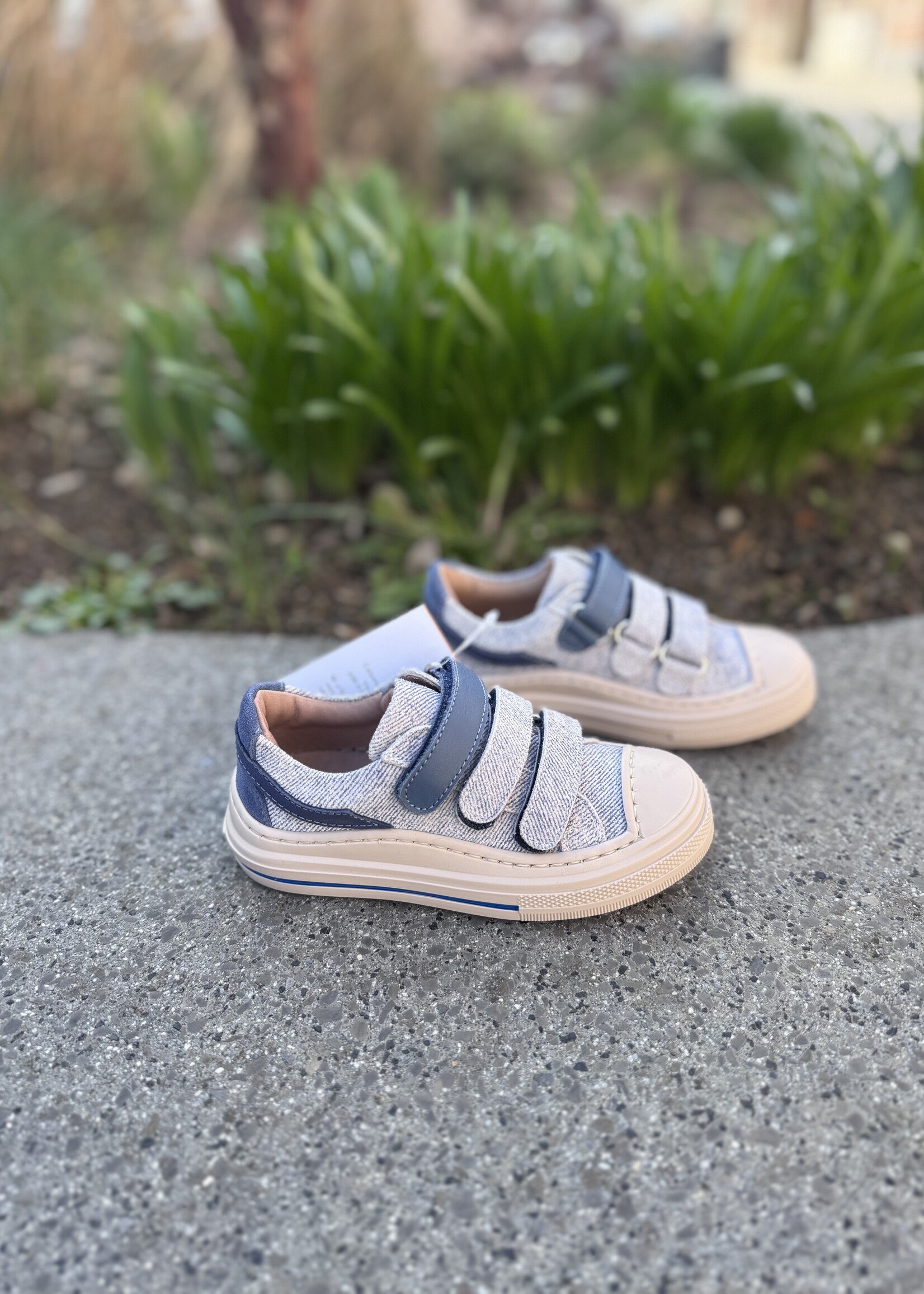 Luca E2610027 sneaker blauw velcro