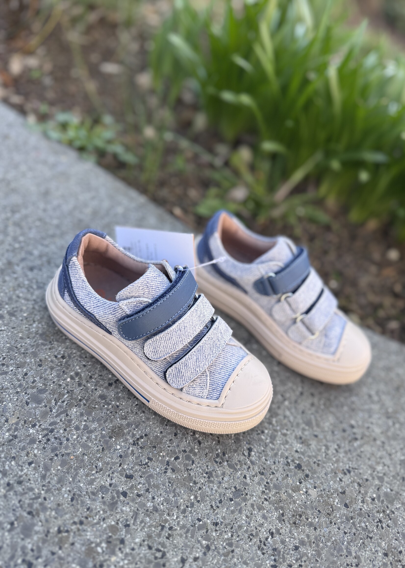 Luca E2610027 sneaker blauw velcro