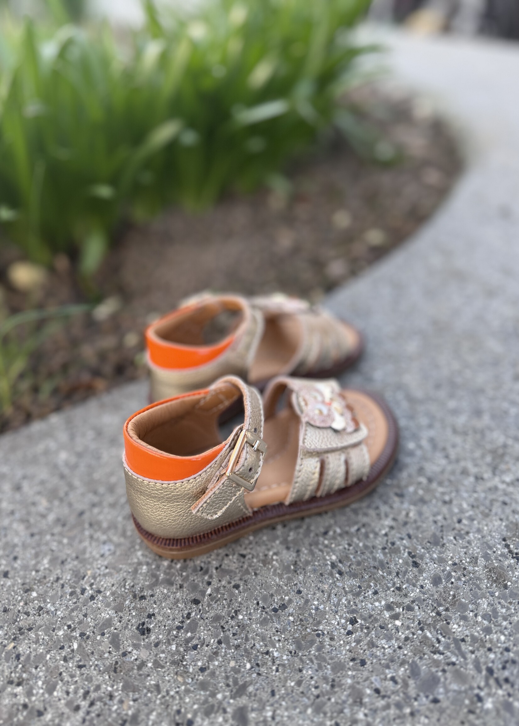 Bana & Co 26132121 sandaal laminato platino