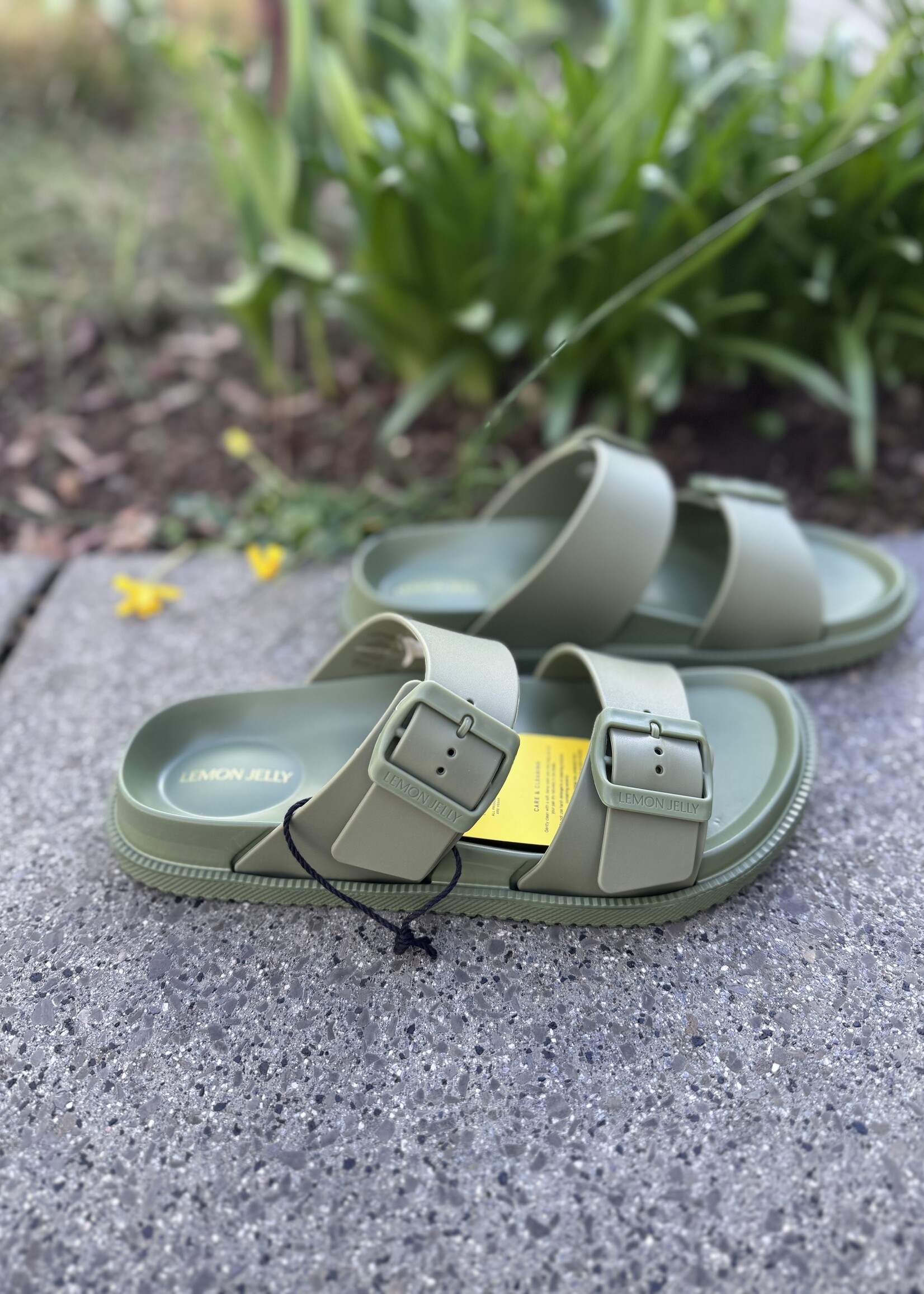 Lemon yelly Elise slipper kaki