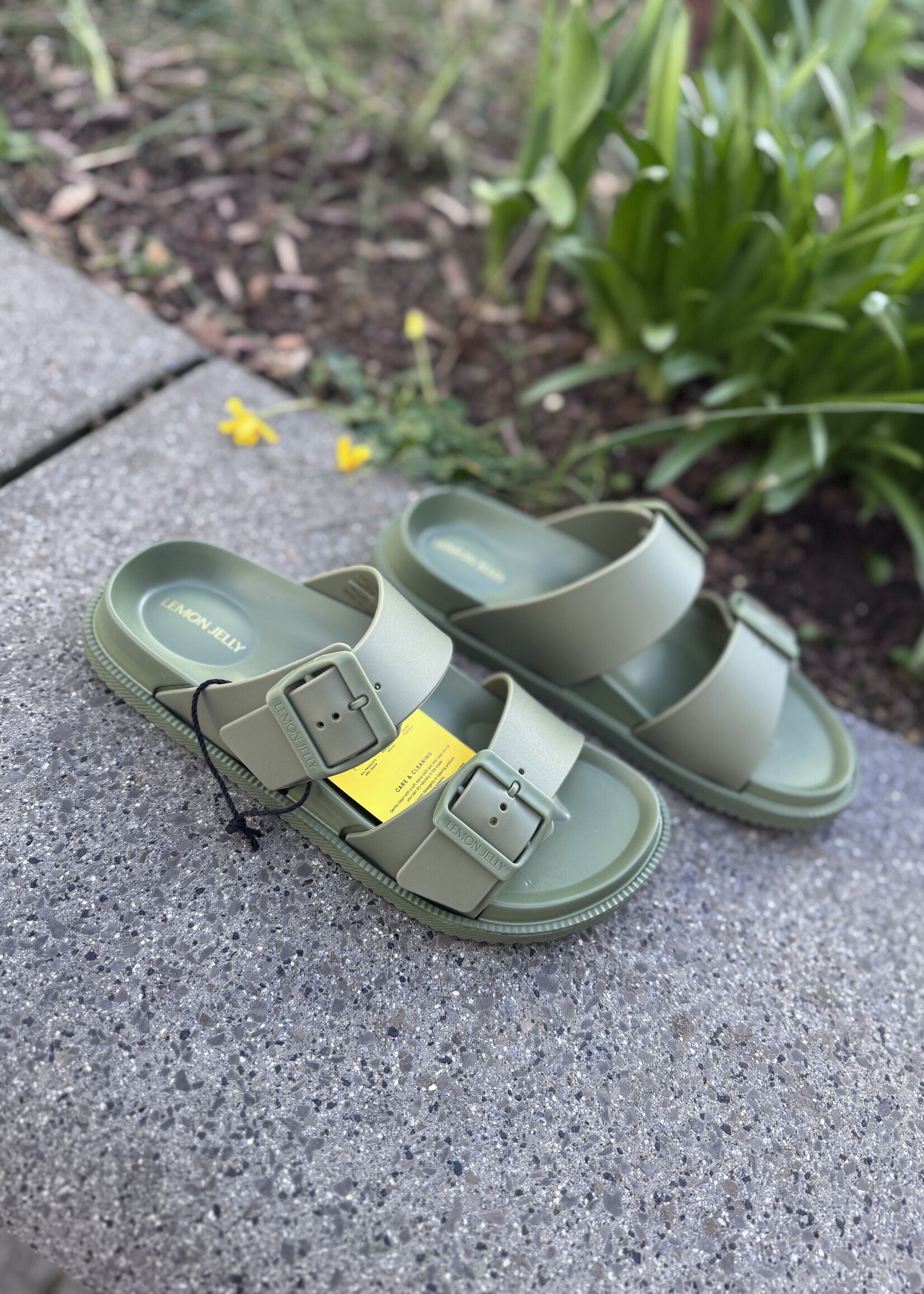 Lemon yelly Elise slipper kaki