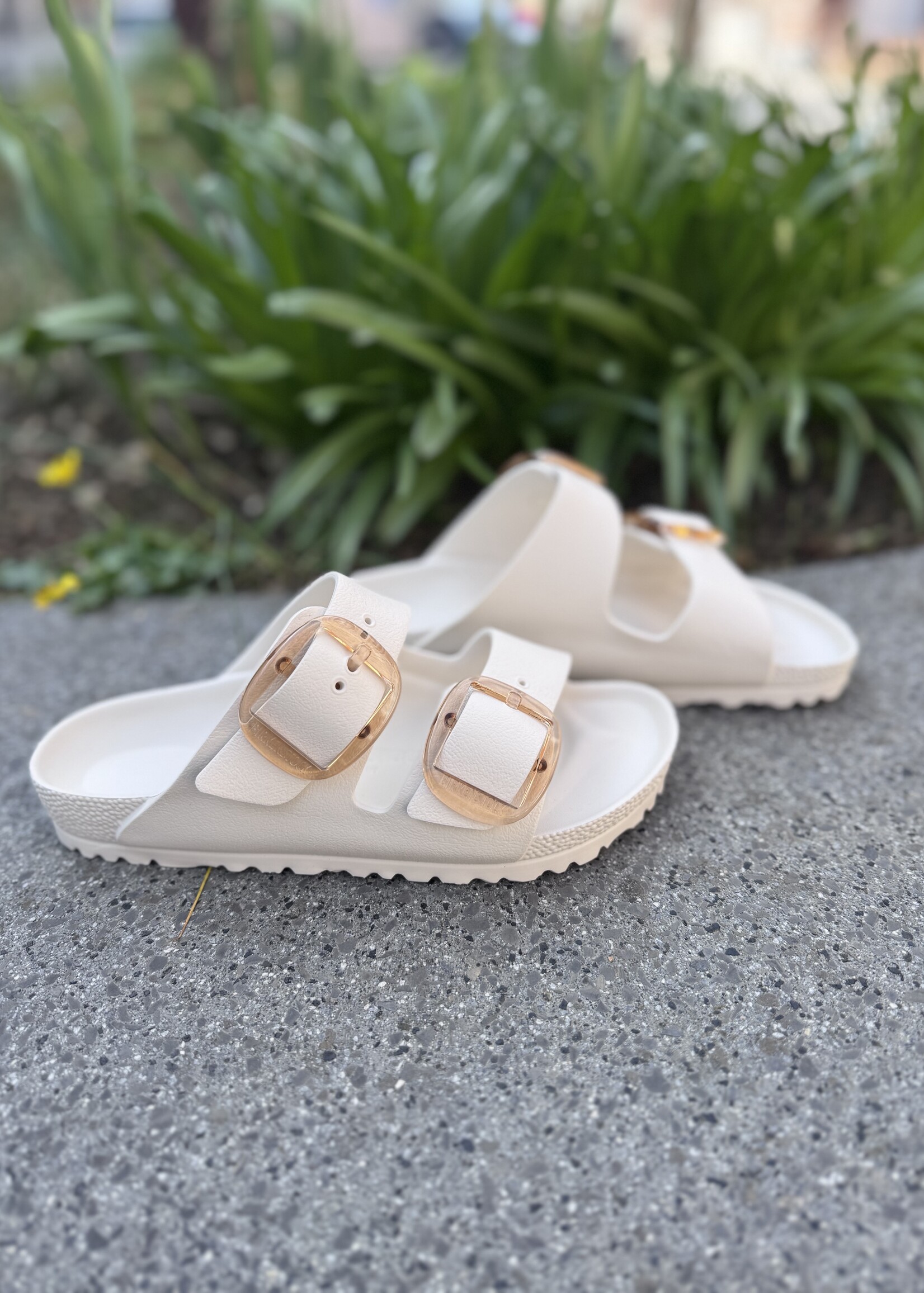 Birkenstock Arizona big buckle EVA Eggshell