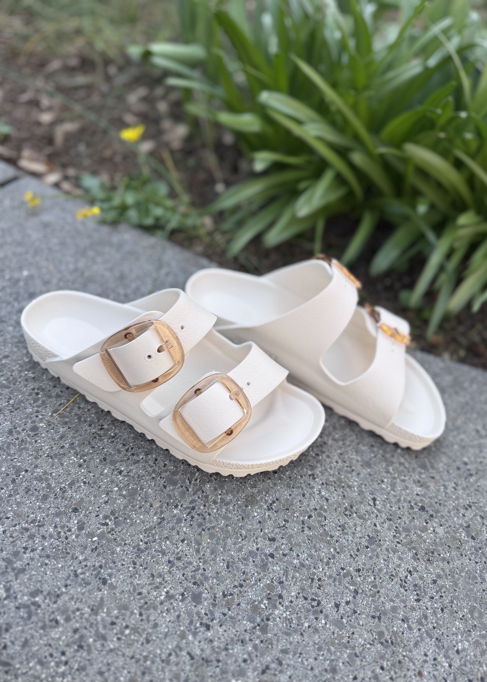 Birkenstock Arizona big buckle EVA Eggshell