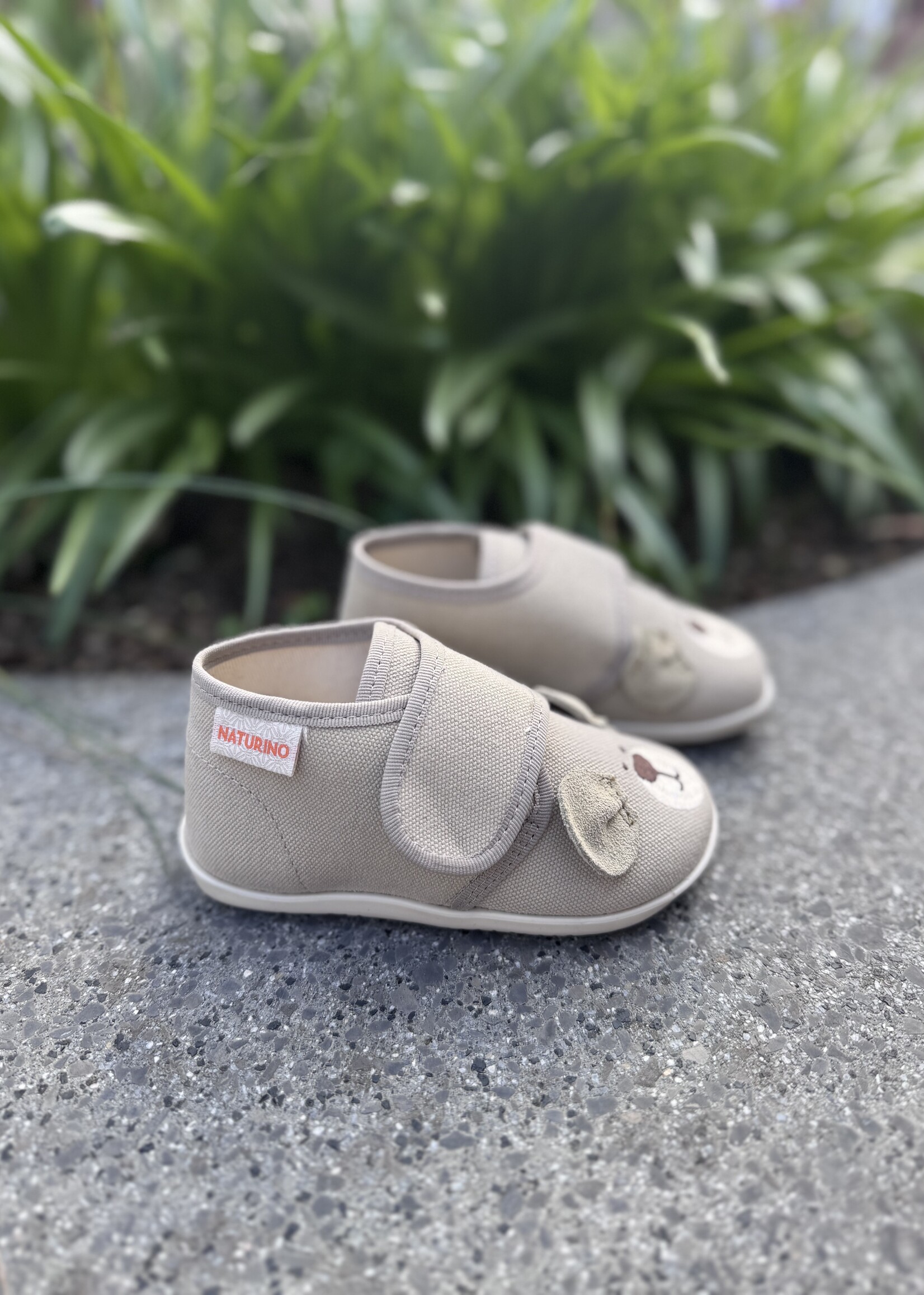Naturino Bidaim pantoffel canvas stone