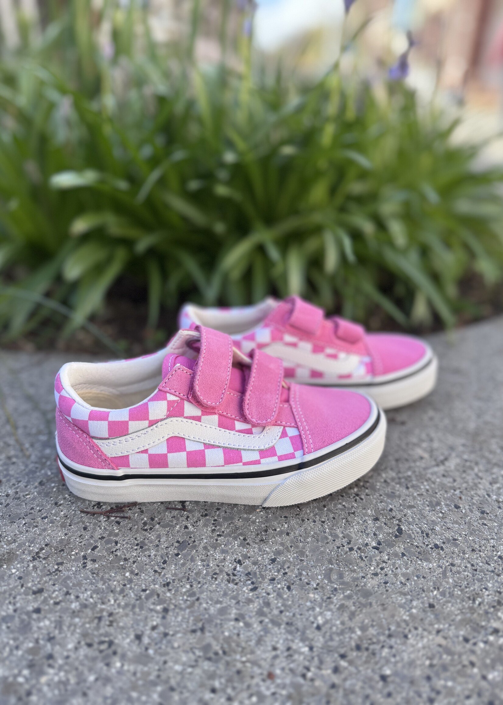 Vans old skool color theory checkerboard pink fizz
