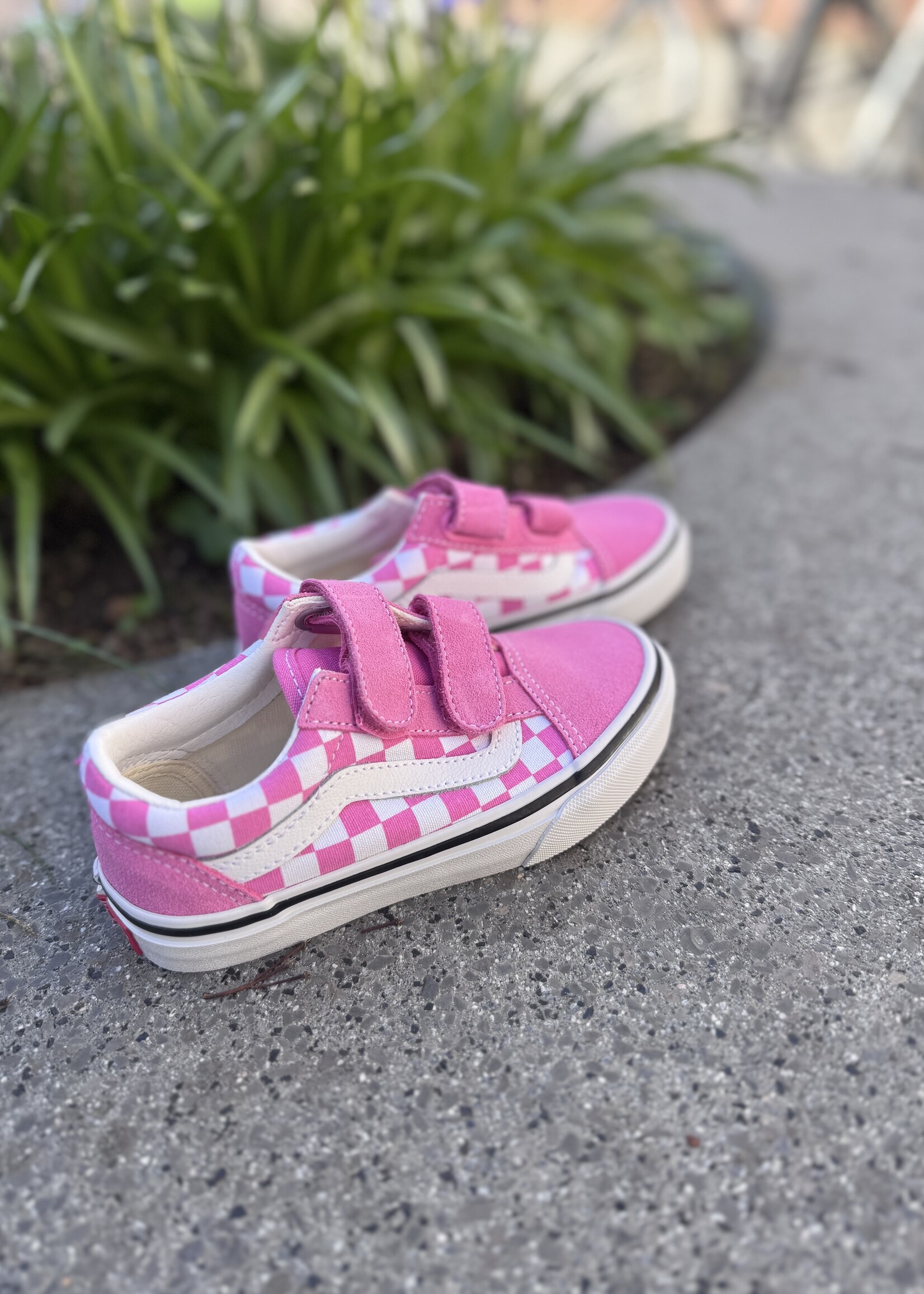 Vans old skool color theory checkerboard pink fizz