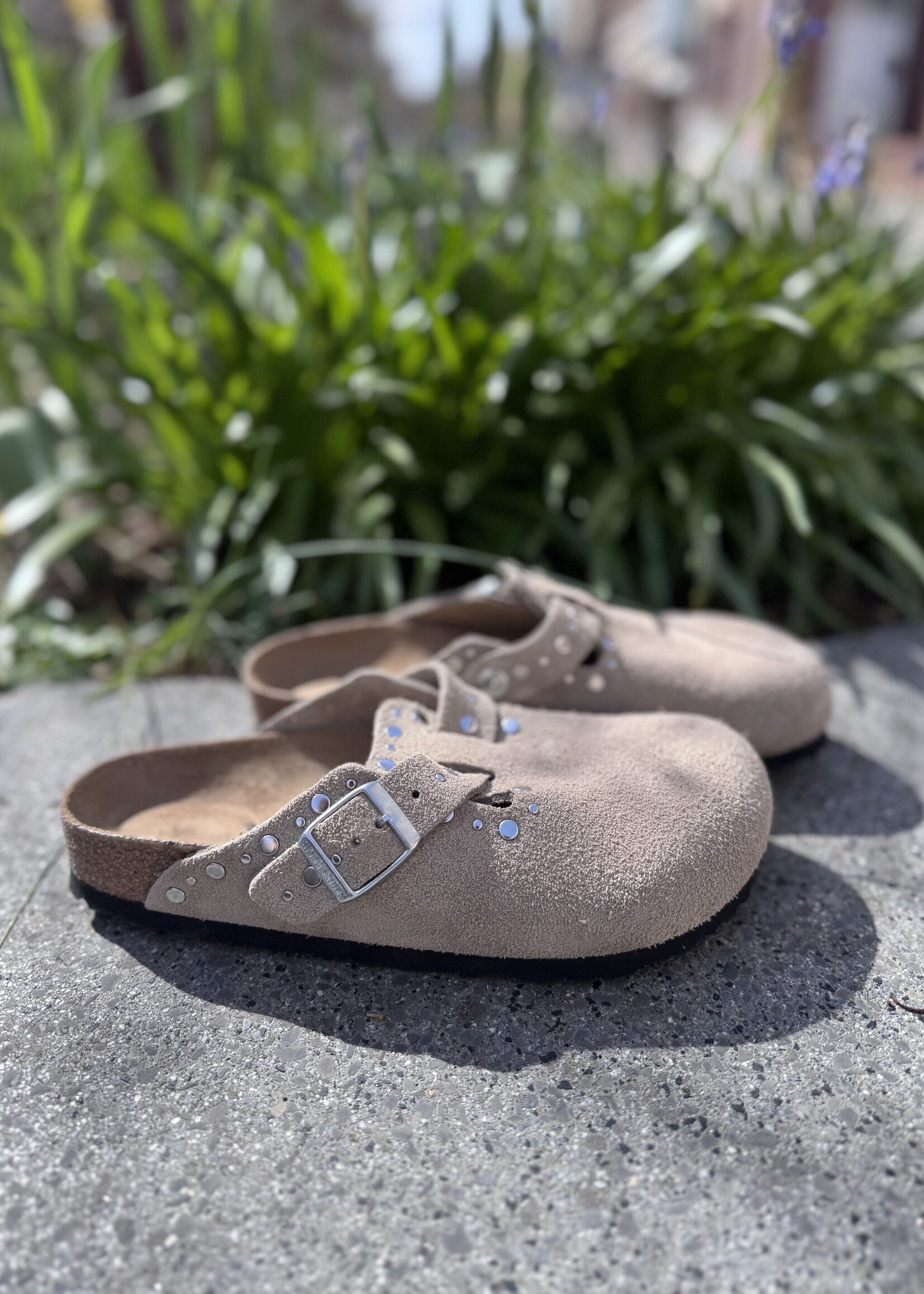 Birkenstock Boston Rivet LEVE taupe