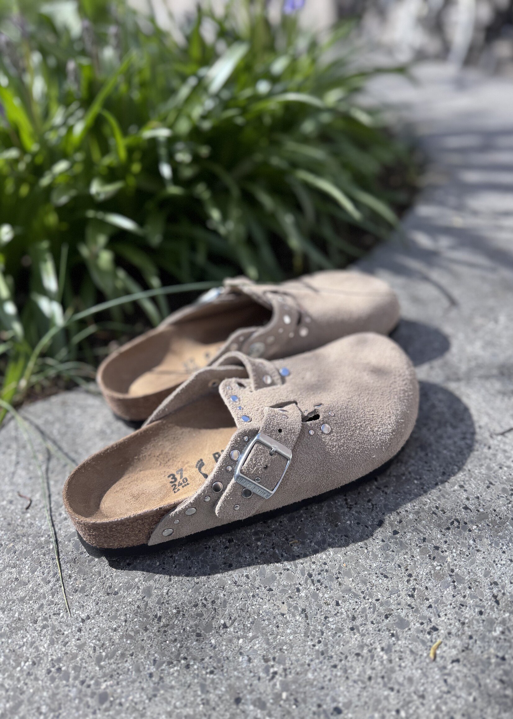 Birkenstock Boston Rivet LEVE taupe