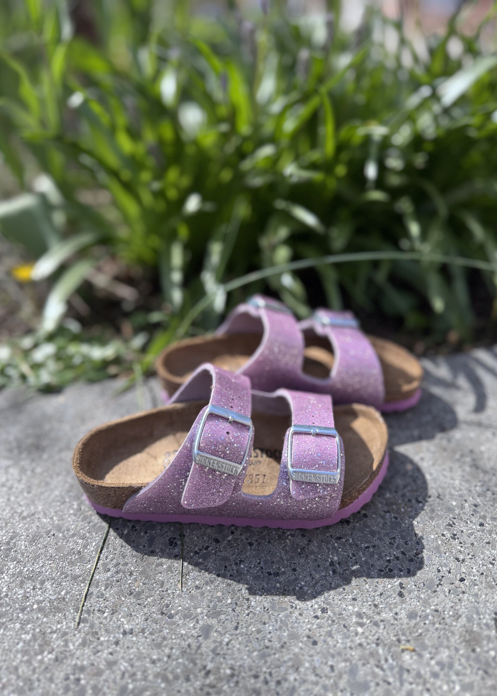 Birkenstock Arizona cosmic sparkle lavender