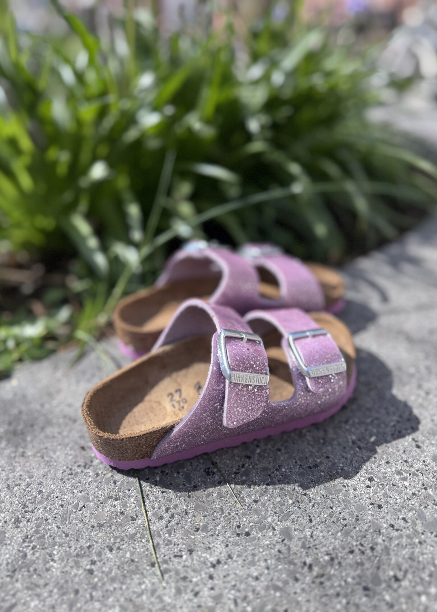 Birkenstock Arizona cosmic sparkle lavender