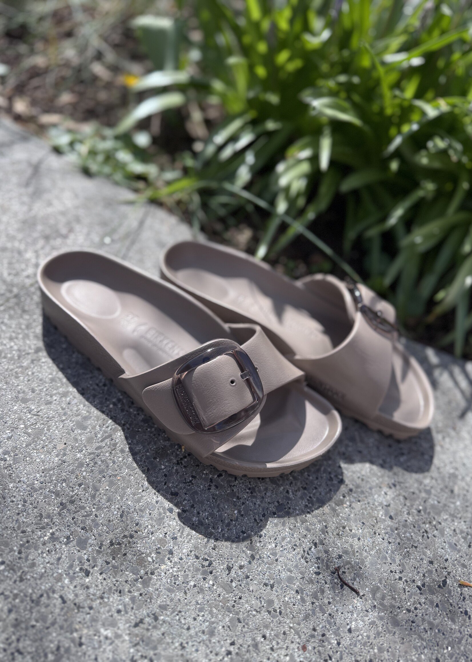 Birkenstock Madrid big buckle EVA Gray taupe