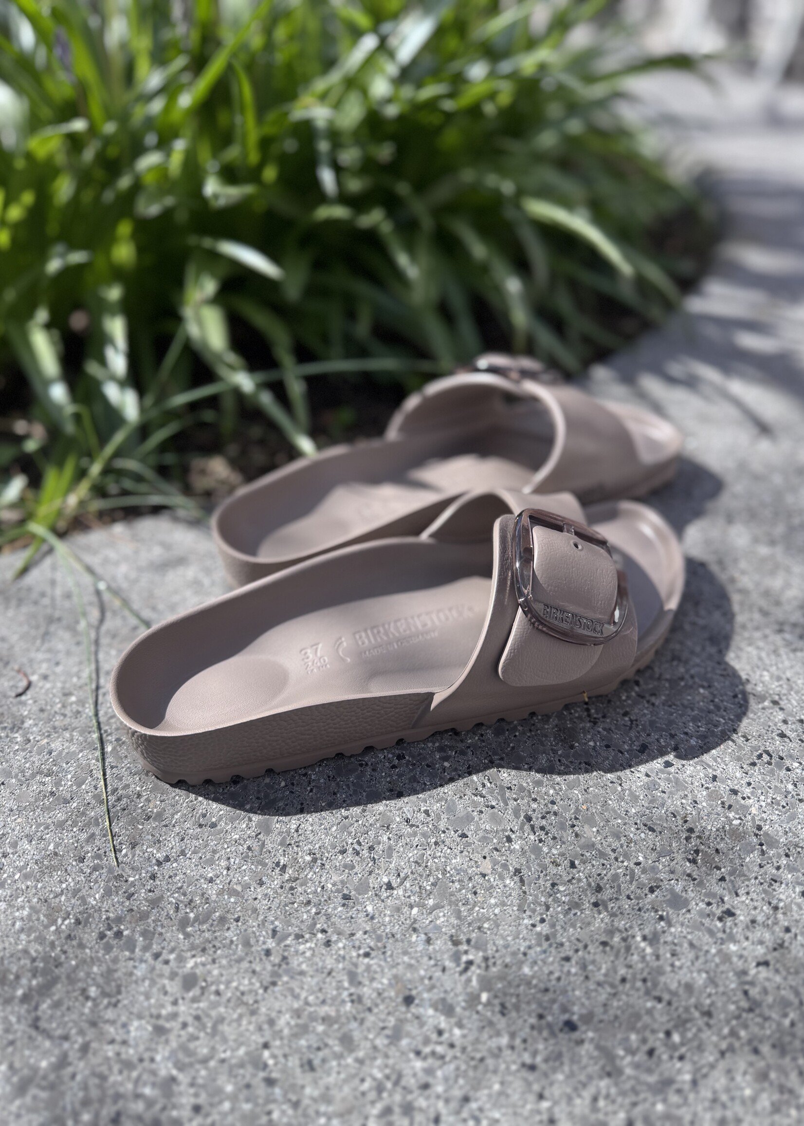 Birkenstock Madrid big buckle EVA Gray taupe