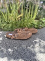 Birkenstock boston LEVE Dark tea tonal
