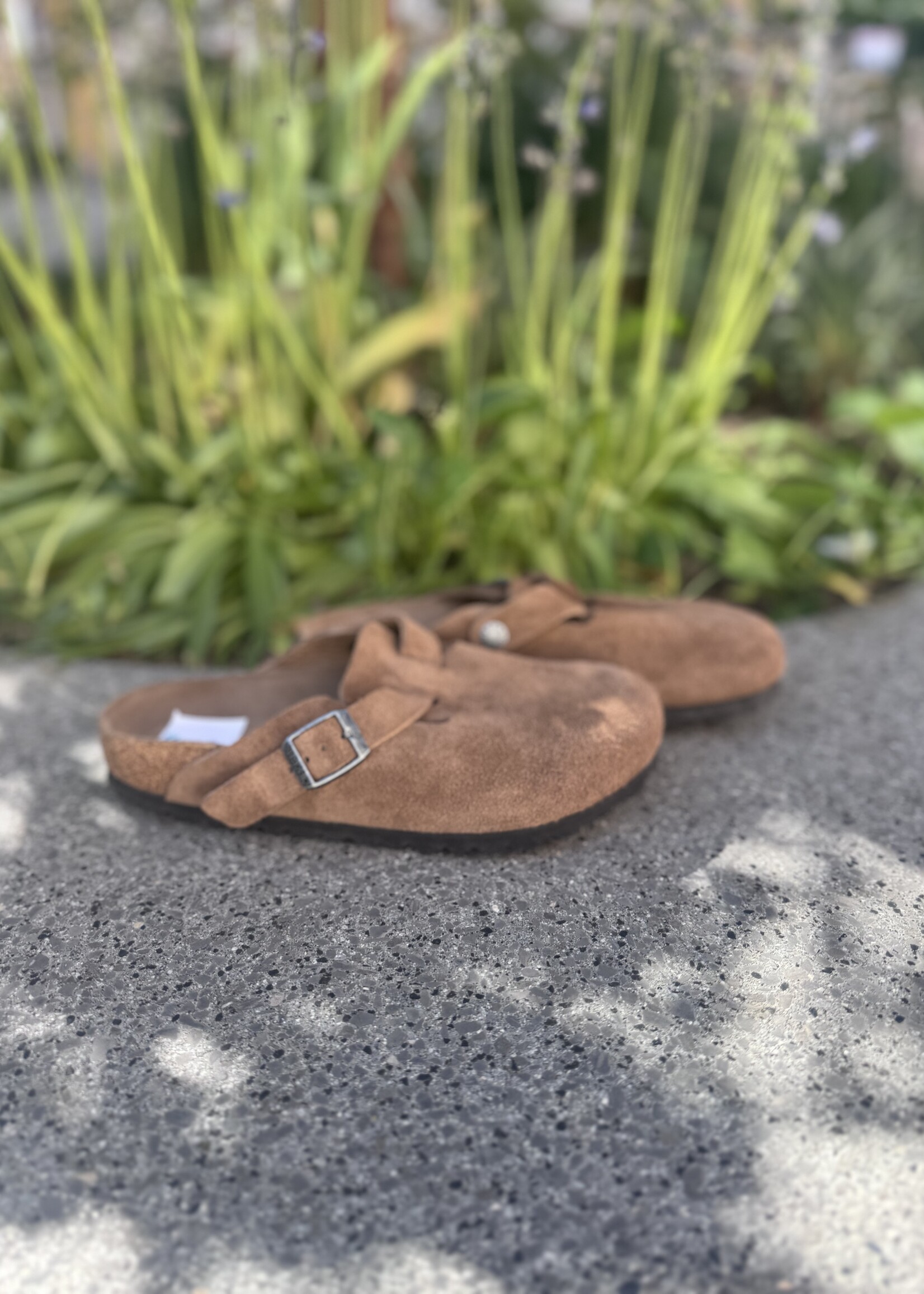 Birkenstock  boston LEVE Dark tea tonal