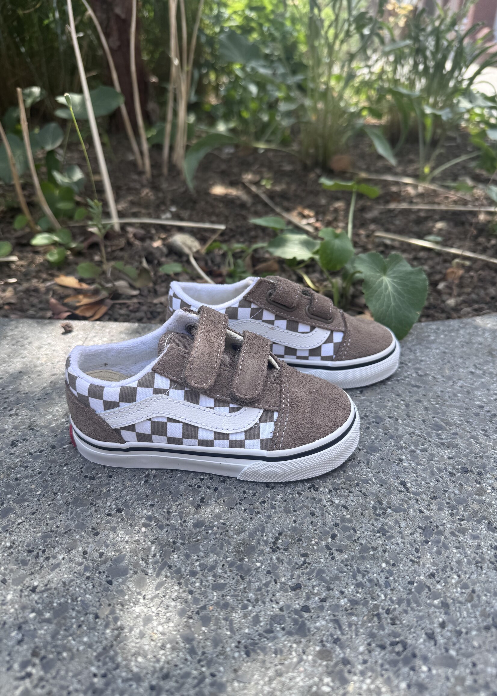 Vans old skool color theory checkerboard walnut