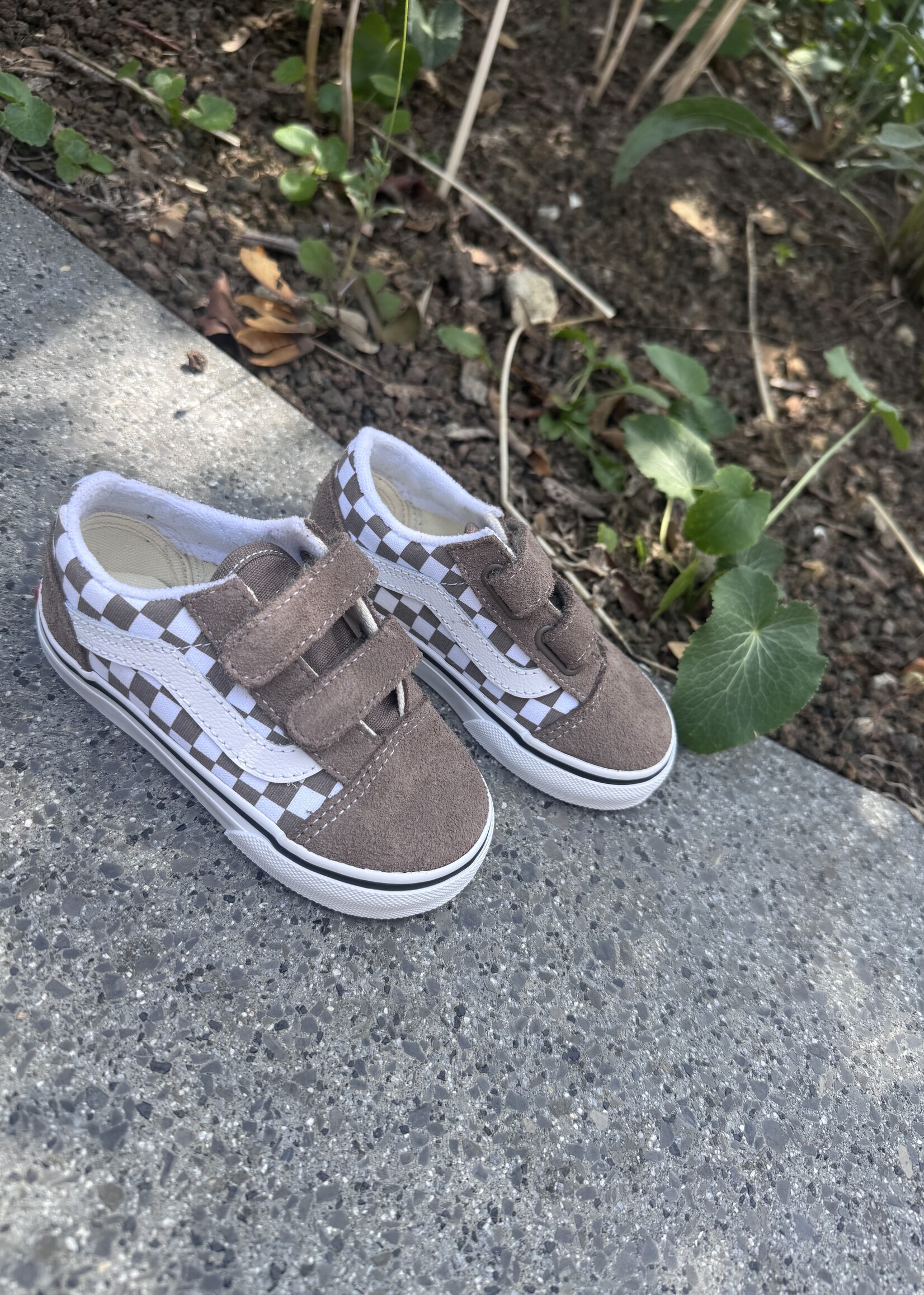 Vans old skool color theory checkerboard walnut