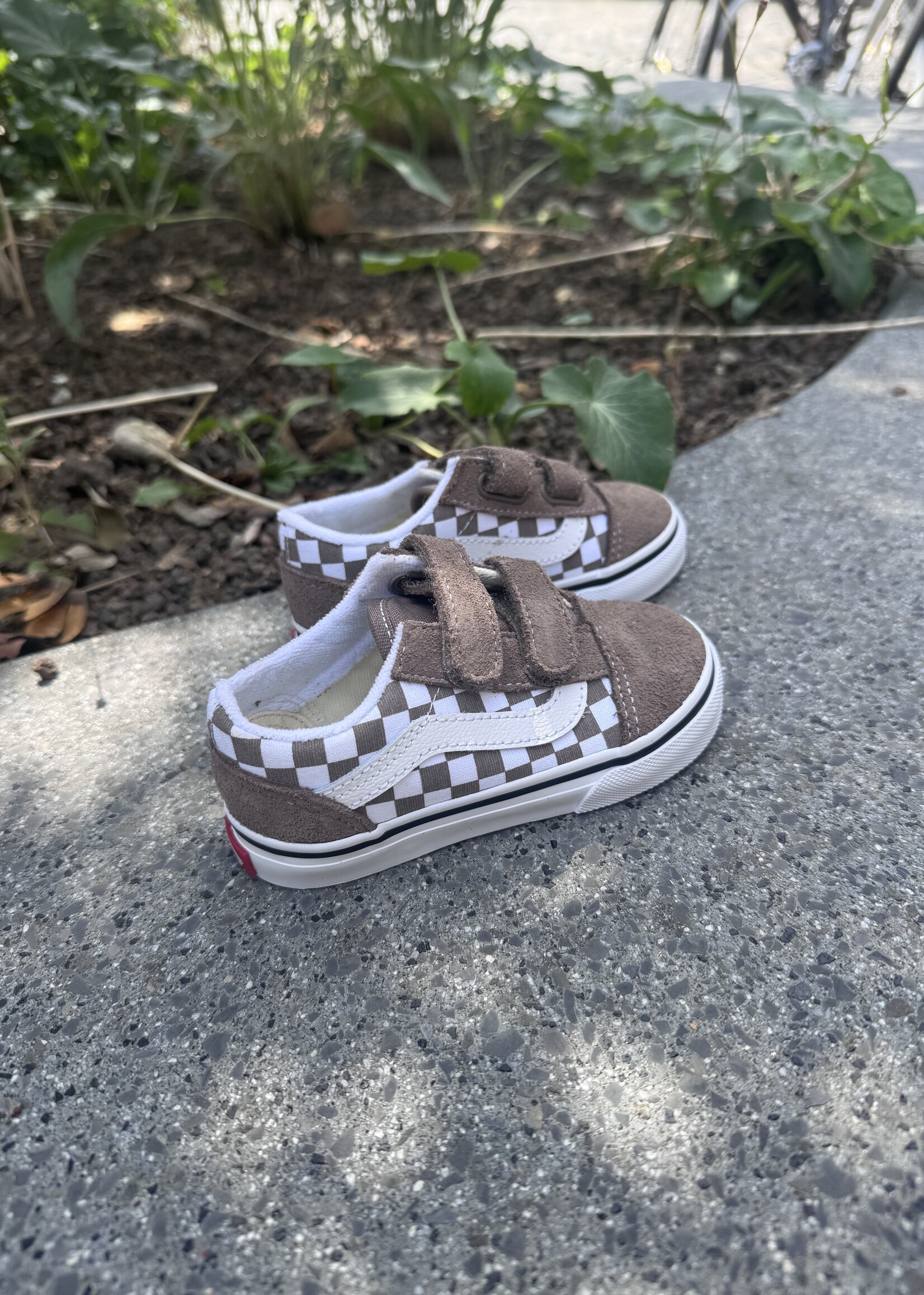 Vans old skool color theory checkerboard walnut