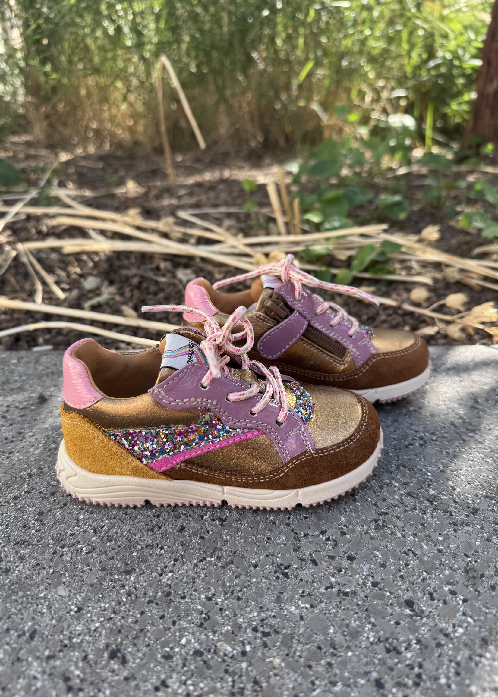 Romagnoli 9099R238 sneaker laminato cuoio lila