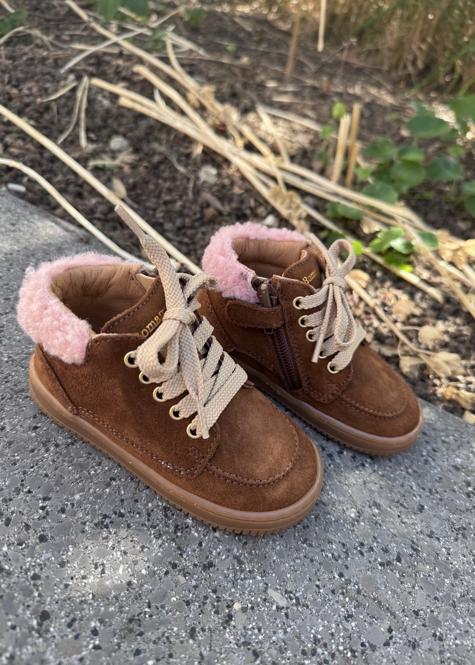 Romagnoli 9026R038 eerste stapper velour cuoio