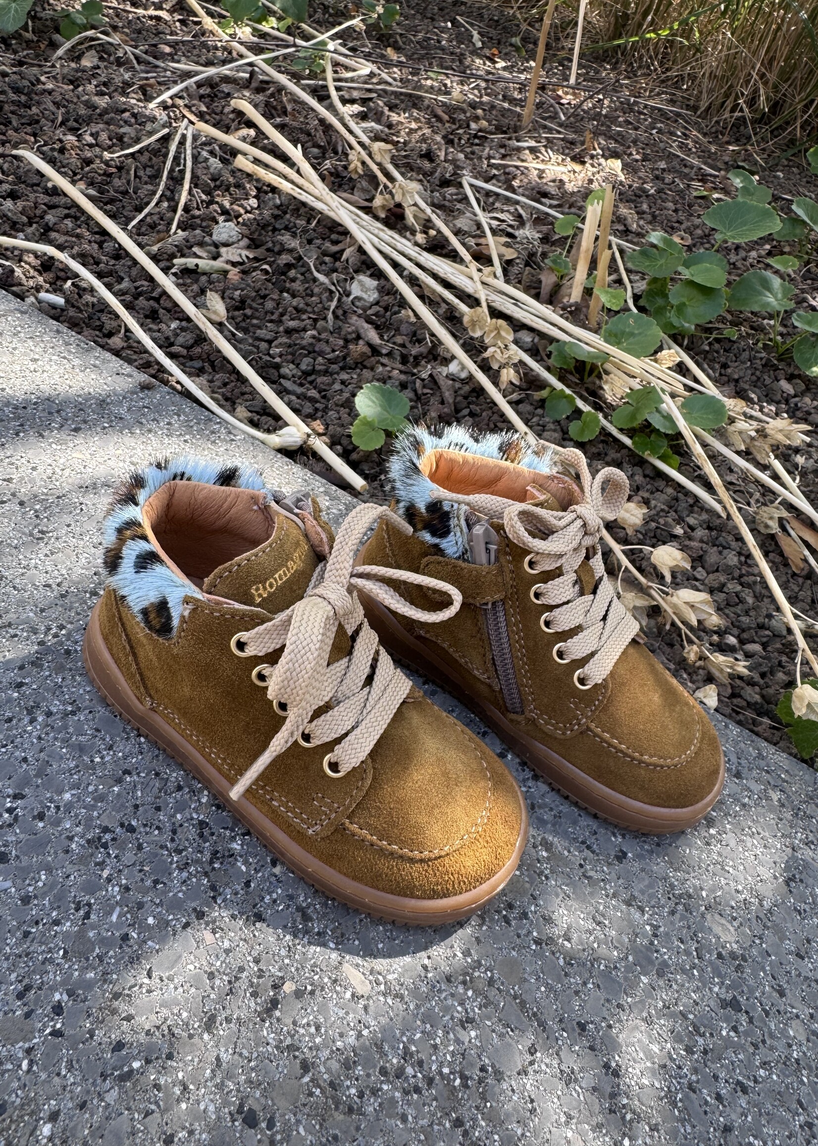 Romagnoli 9026R006 eerste stapper velour kaki