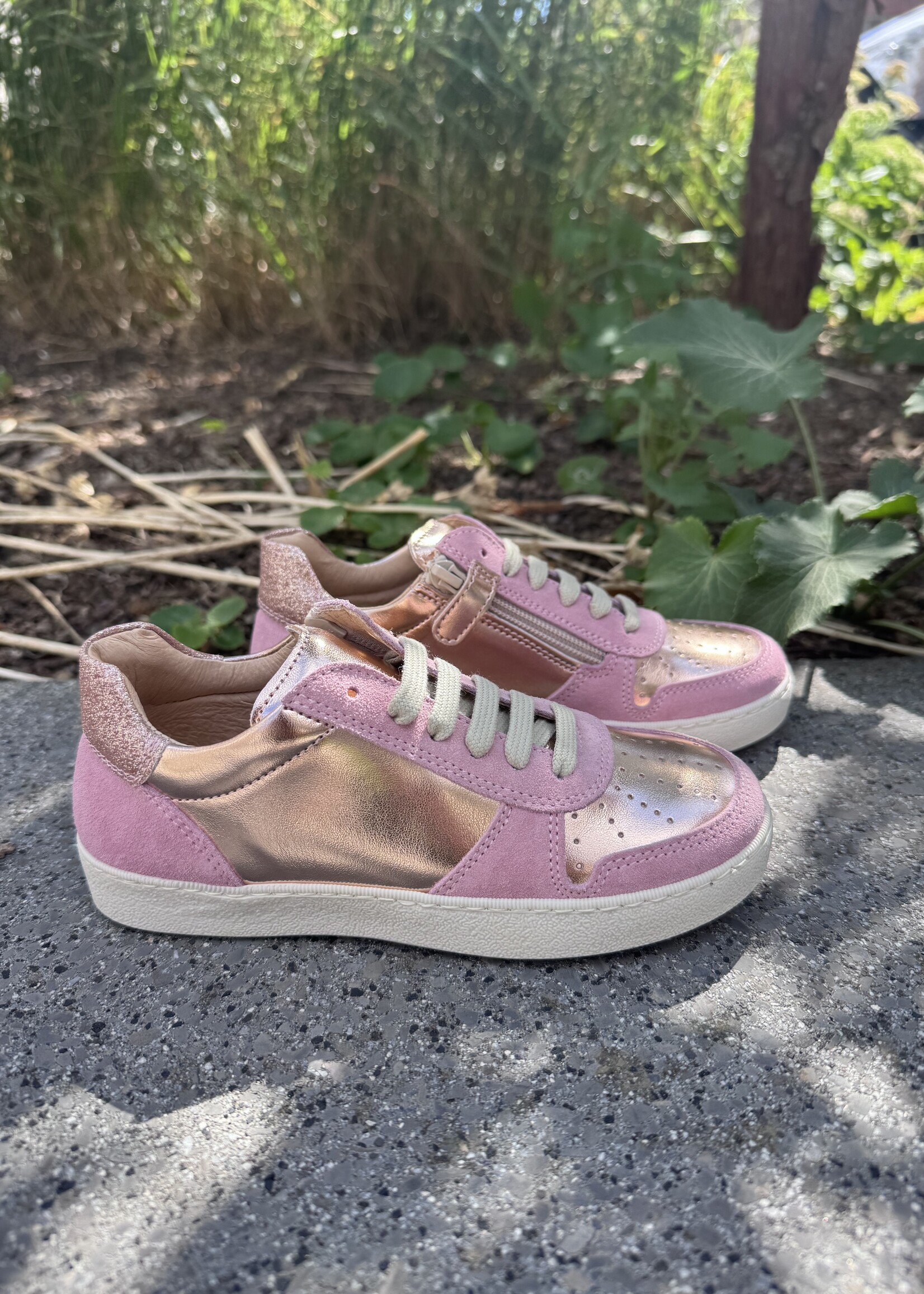 Lunella 25603 sneaker cipria veter/rits