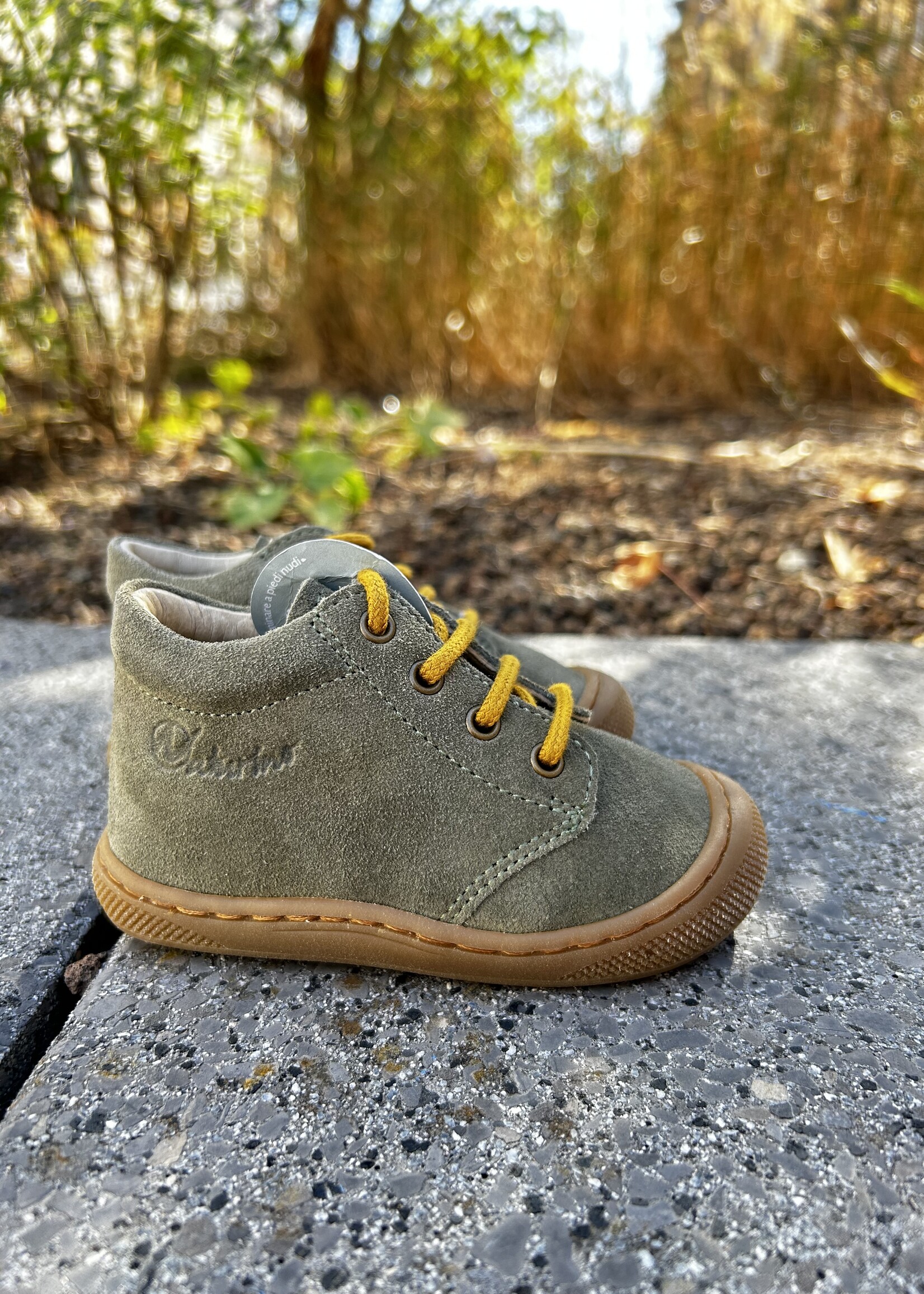 Naturino  cocoon wide suede olive