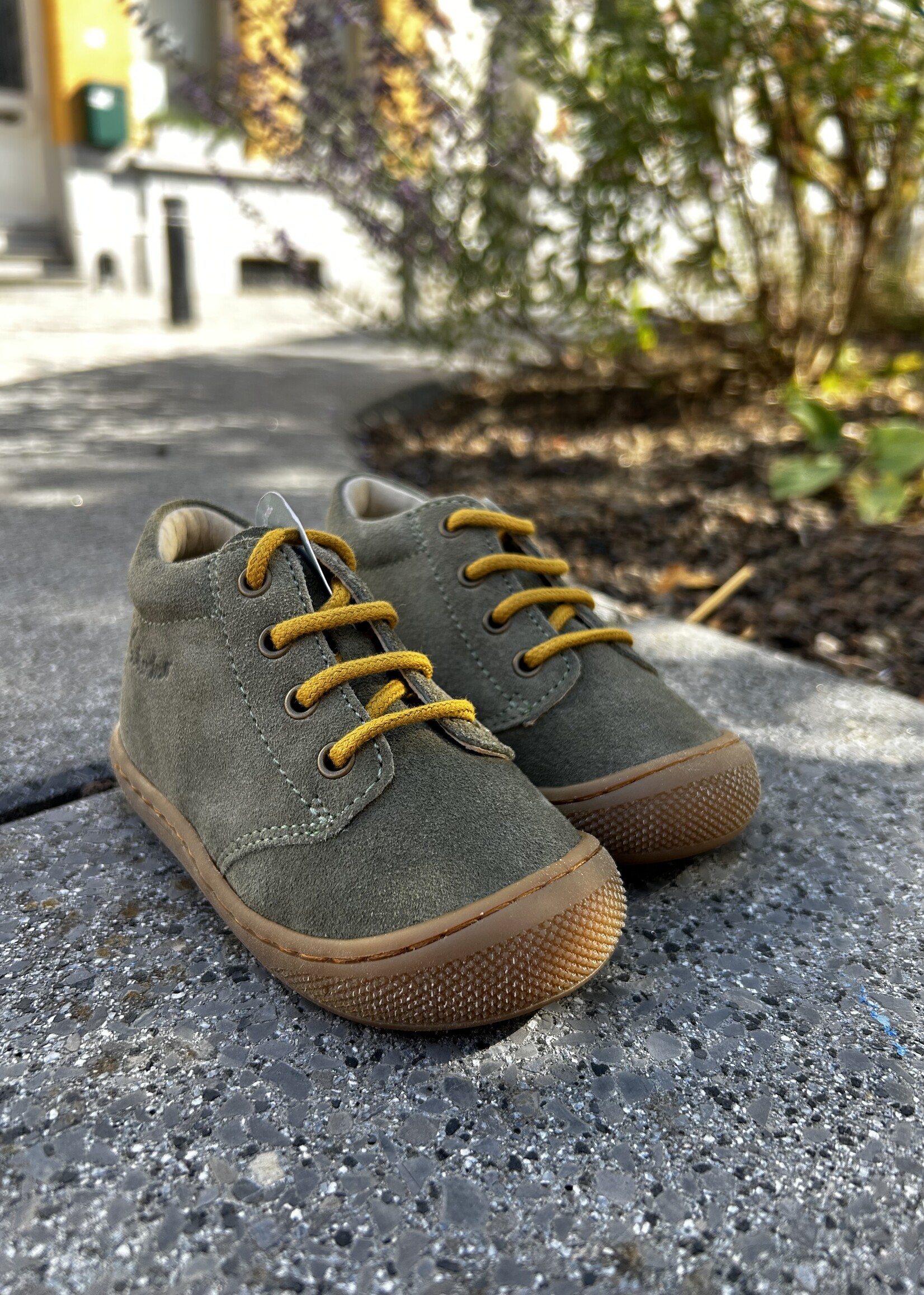Naturino  cocoon wide suede olive