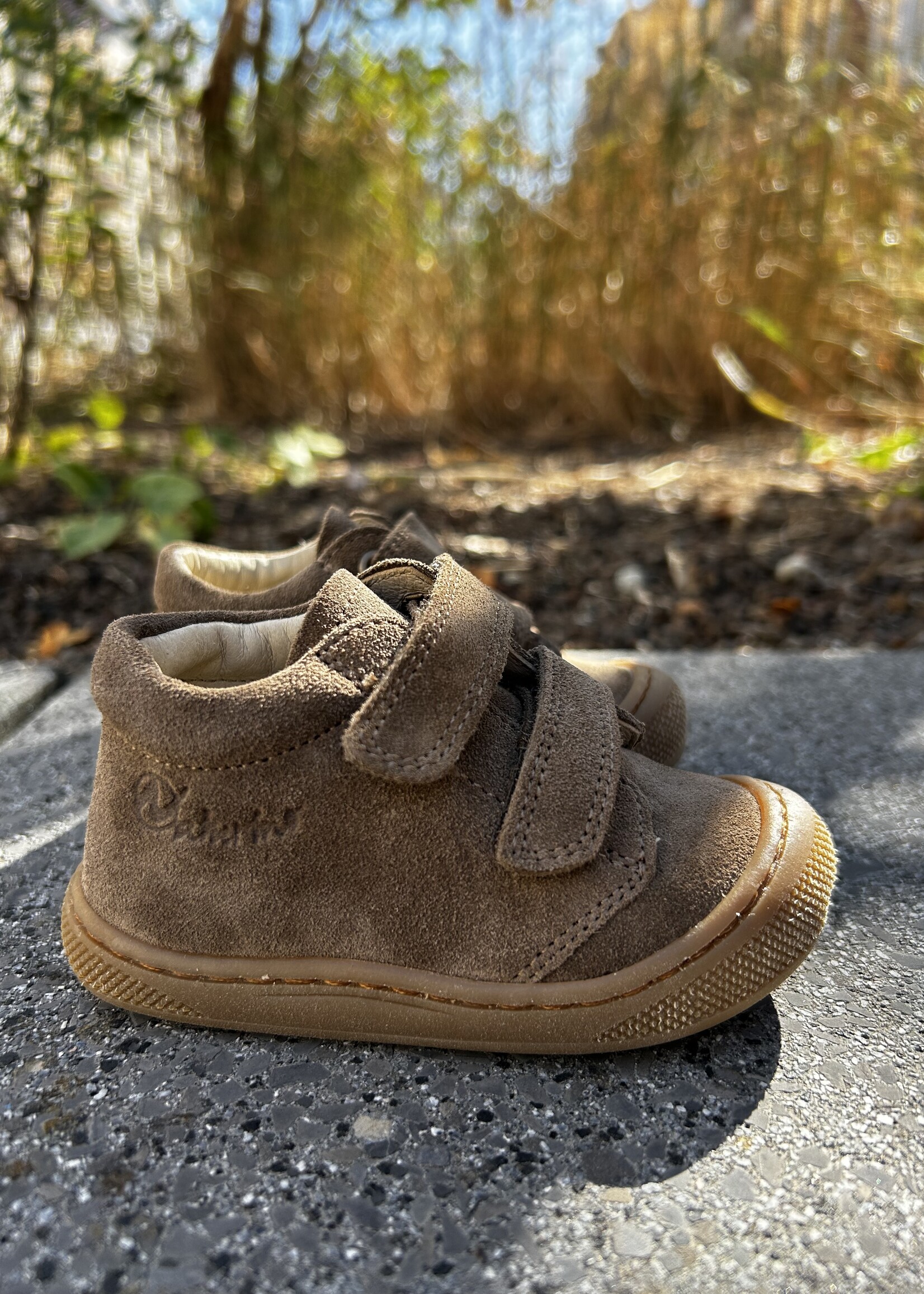 Naturino cocoon wide suede light brown