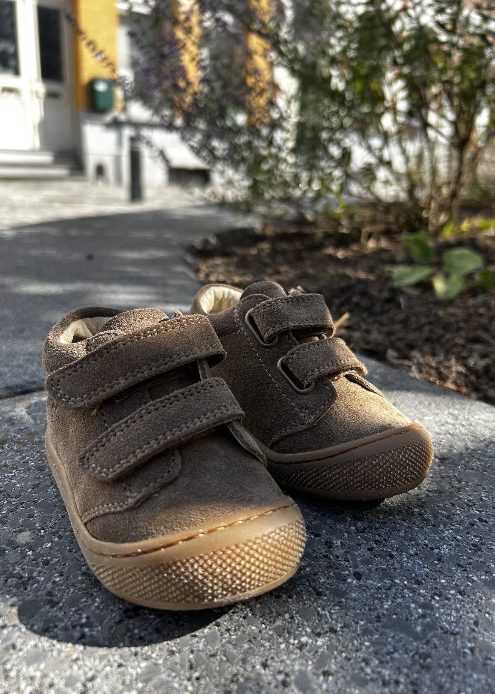 Naturino cocoon wide suede light brown