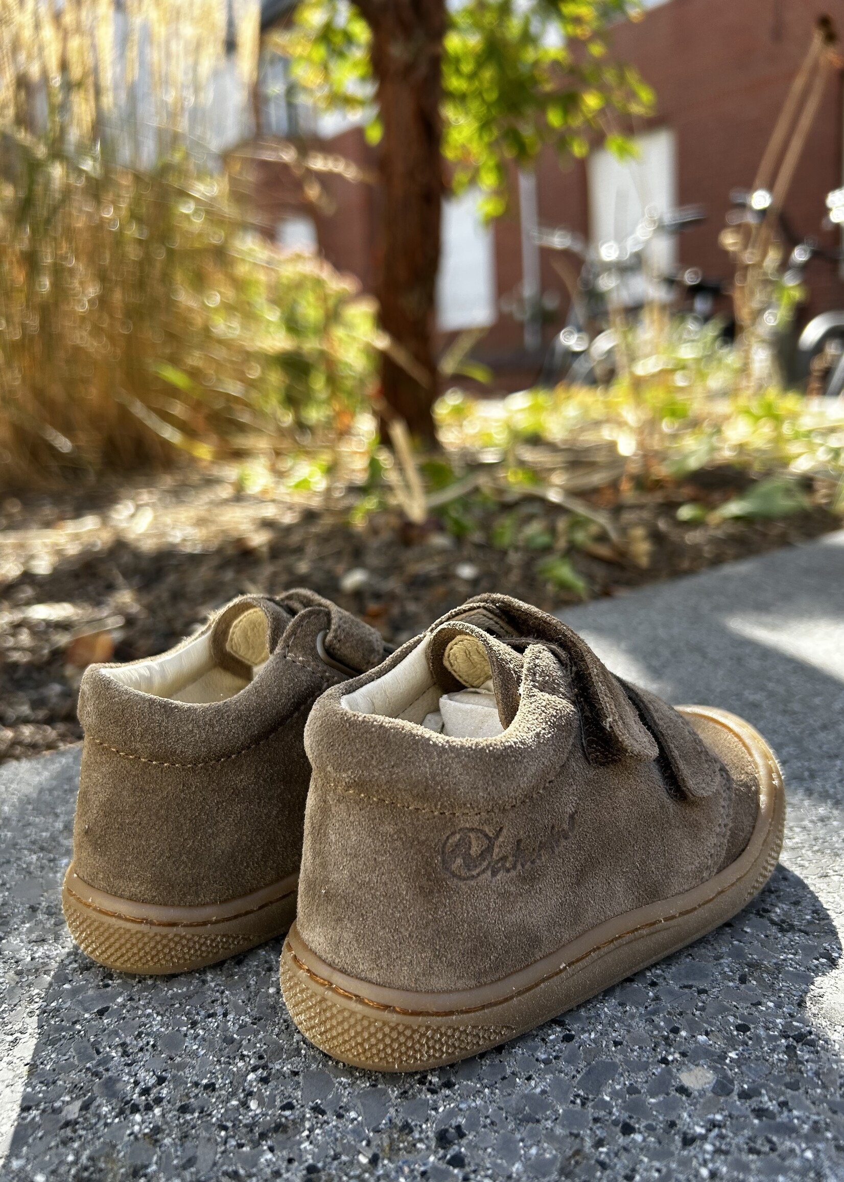 Naturino cocoon wide suede light brown