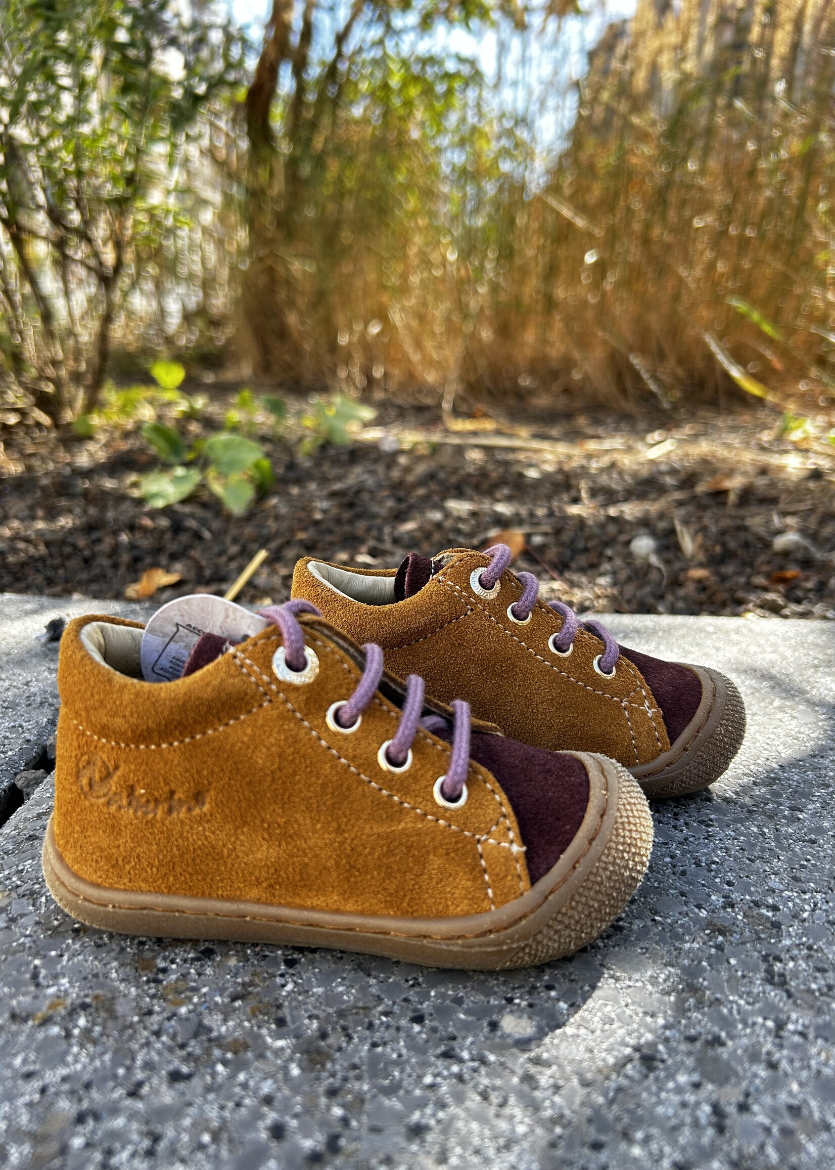 Naturino cocoon suede sole honey nocciola prune