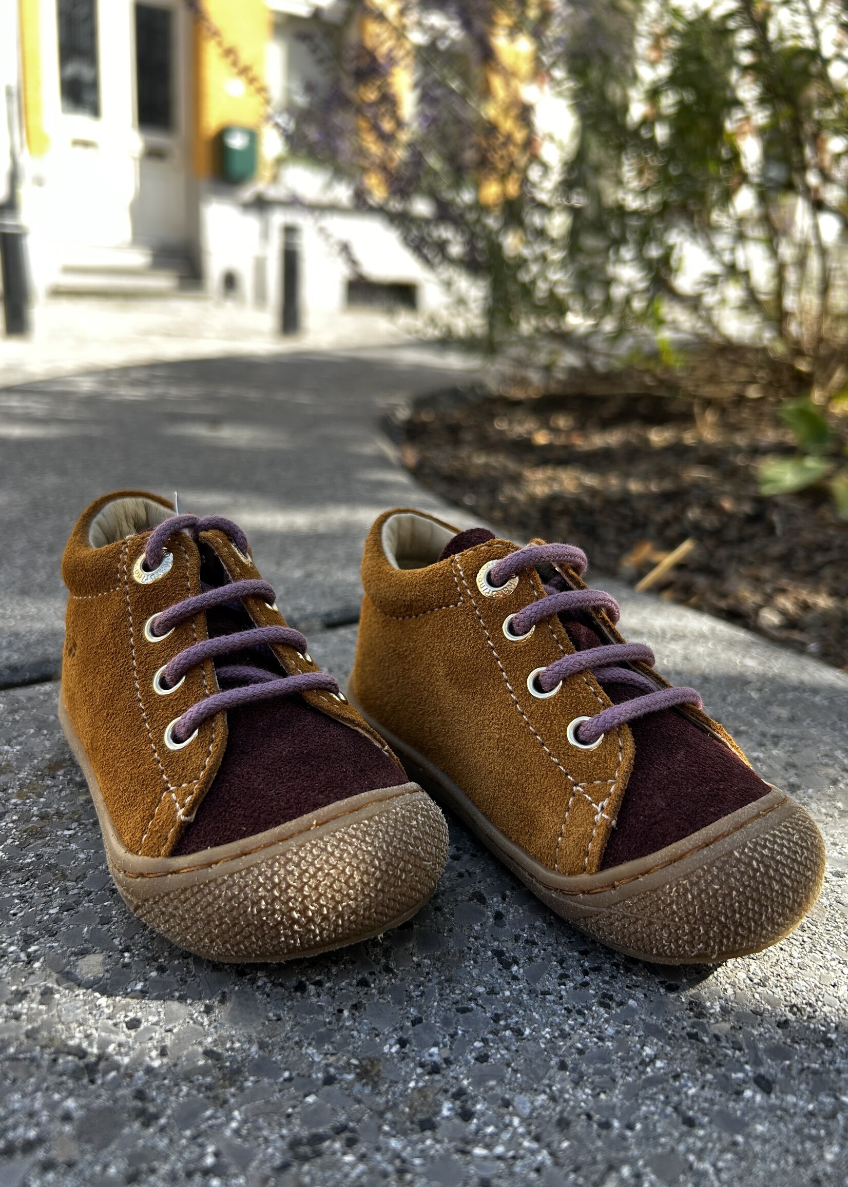 Naturino cocoon suede sole honey nocciola prune