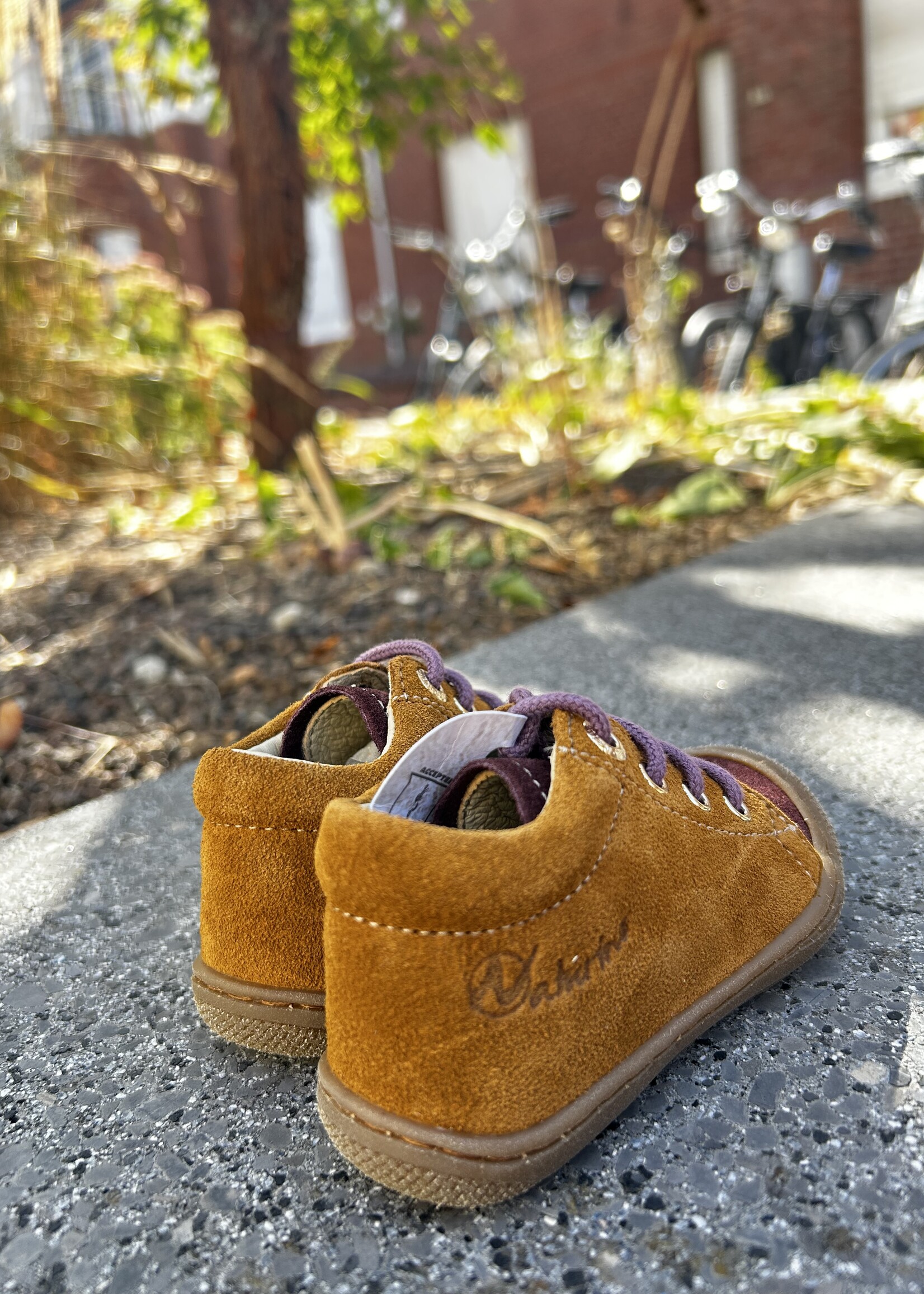 Naturino cocoon suede sole honey nocciola prune
