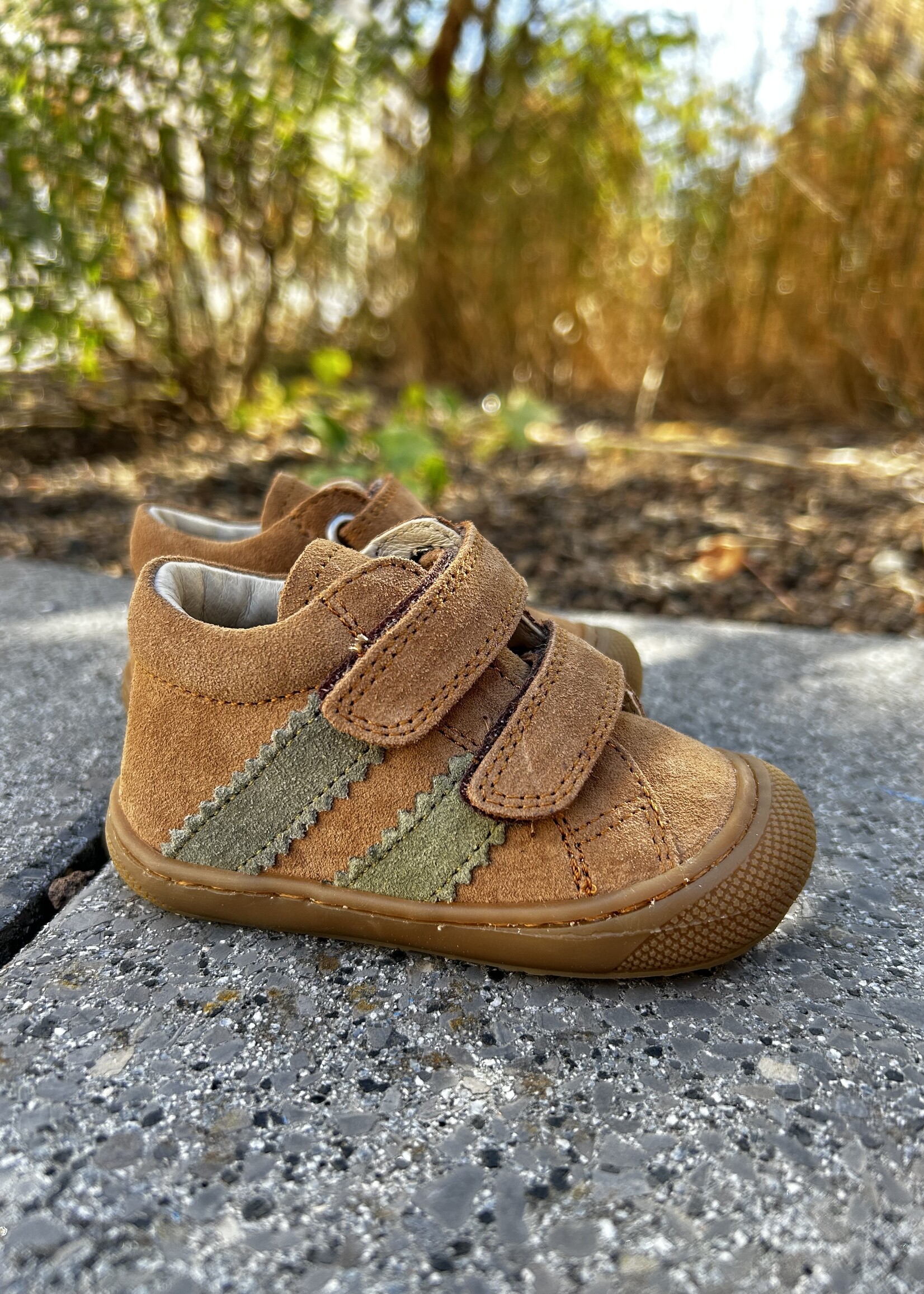 Naturino macks suede brown militare olive