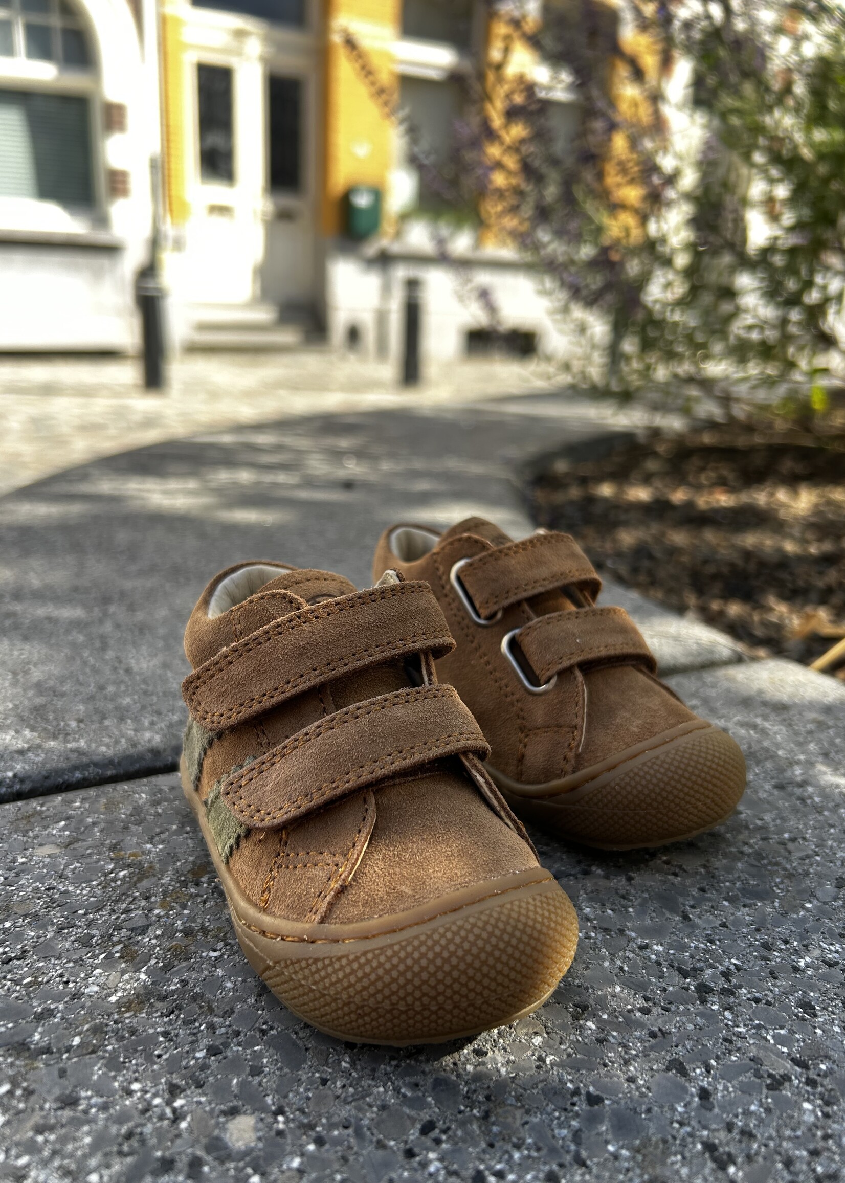Naturino macks suede brown militare olive