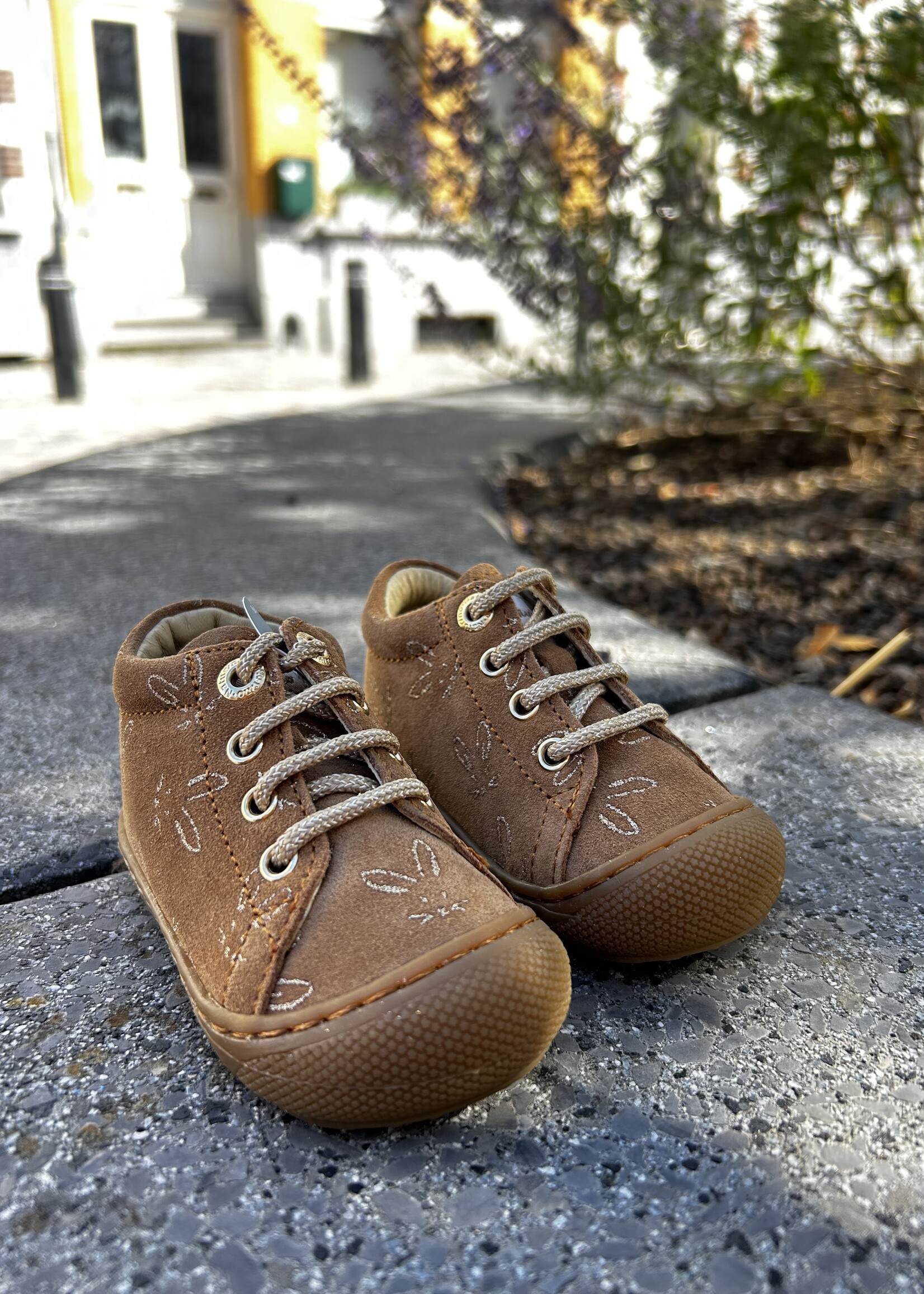 Naturino cocoon suede glitter rabbits brown