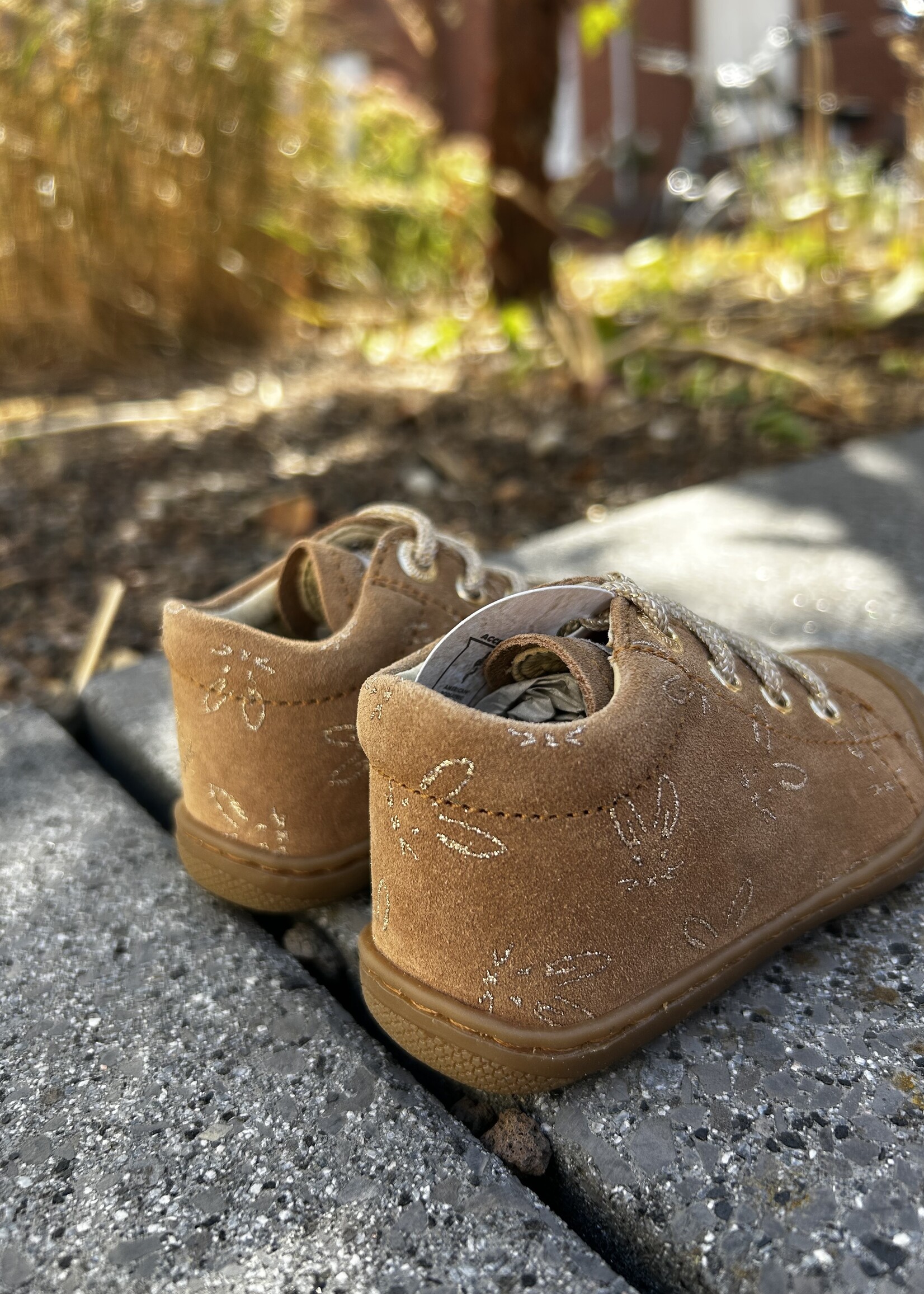 Naturino cocoon suede glitter rabbits brown