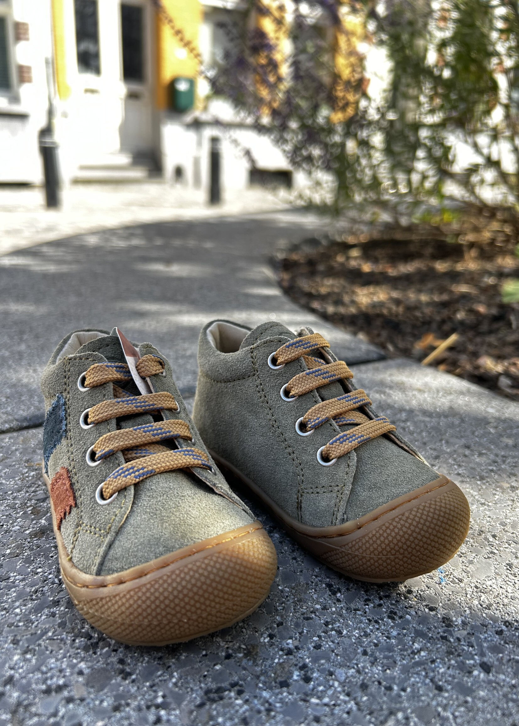 Naturino macks suede olive copper navy