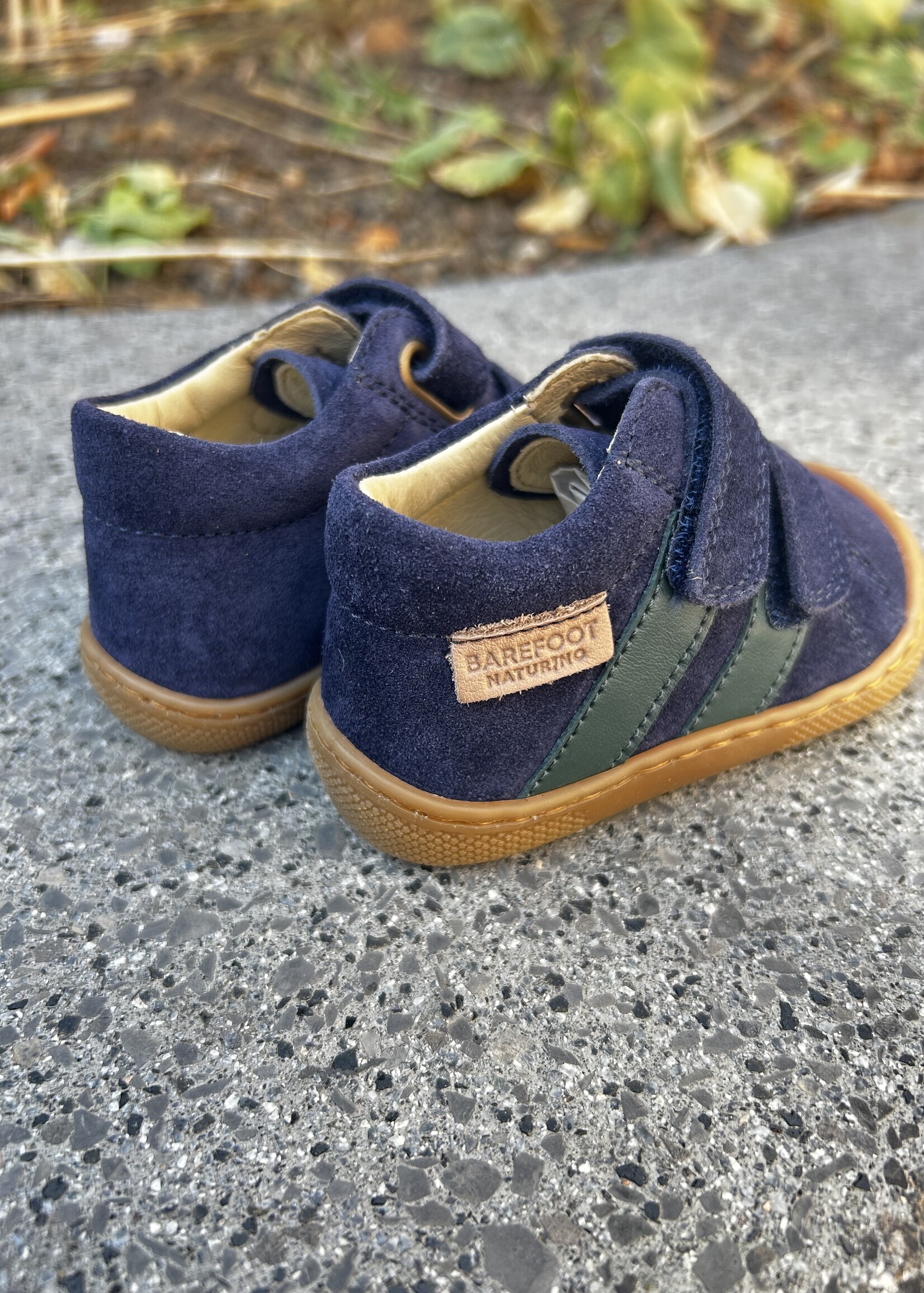 Naturino Barefoot sabby suede sole honey navy silvestre