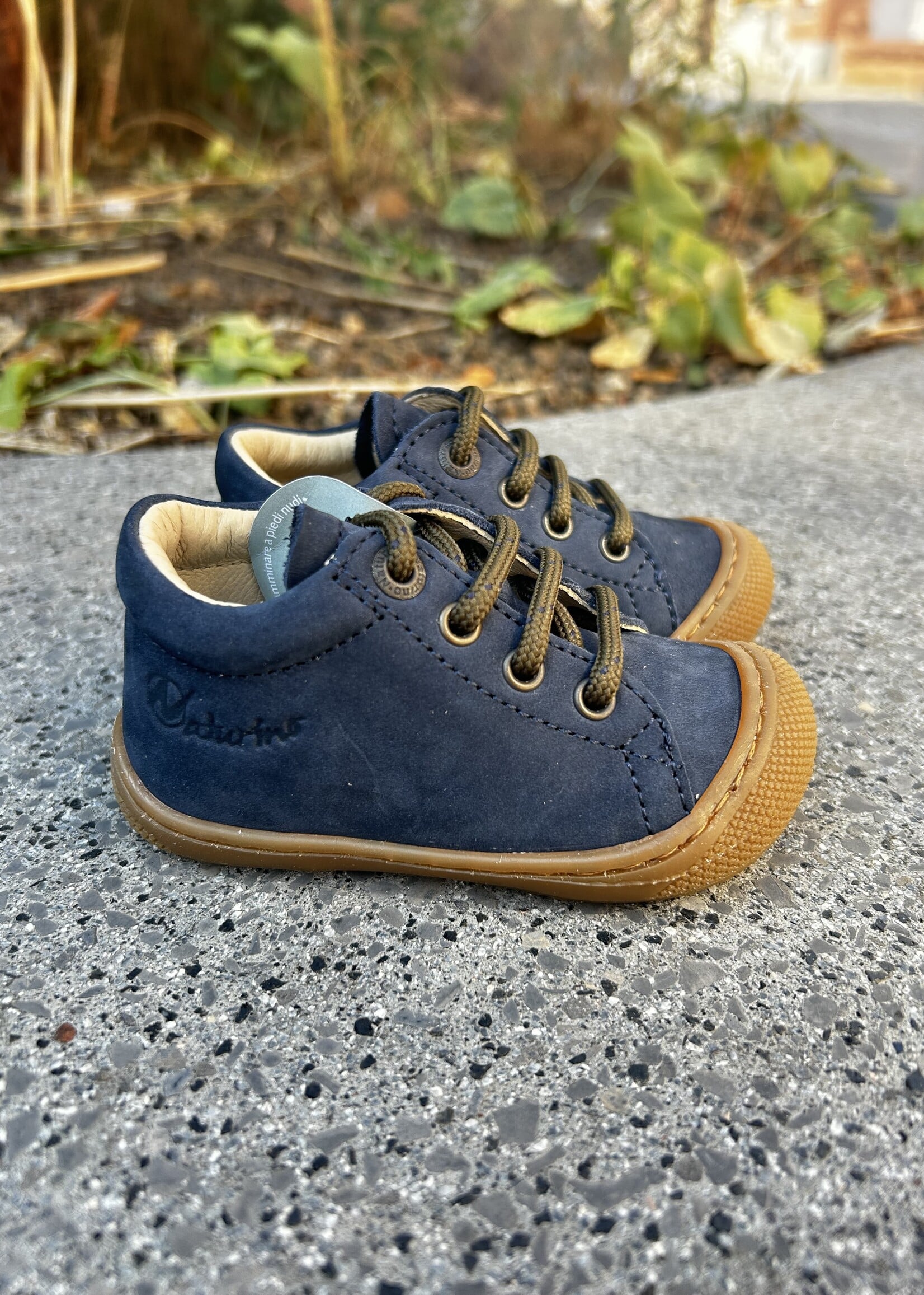Naturino cocoon nabuk soft sole honey navy olive