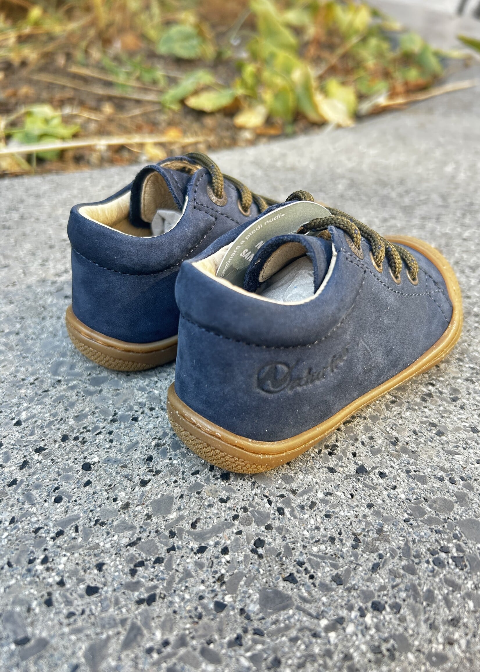 Naturino cocoon nabuk soft sole honey navy olive