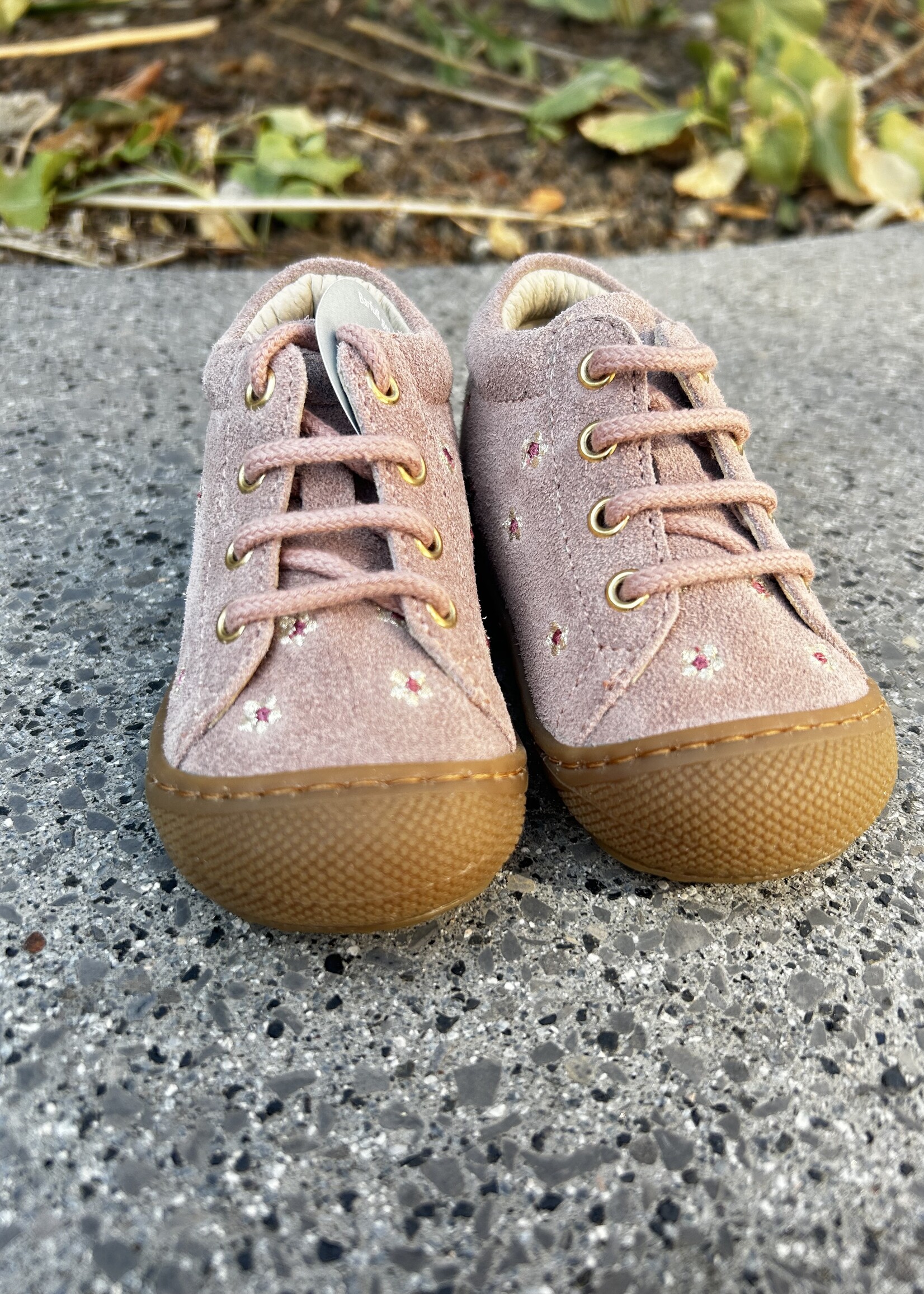 Naturino cocoon embr dai suede rose platinum