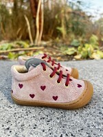 Naturino Naturino cocoon embr hearts suede rose