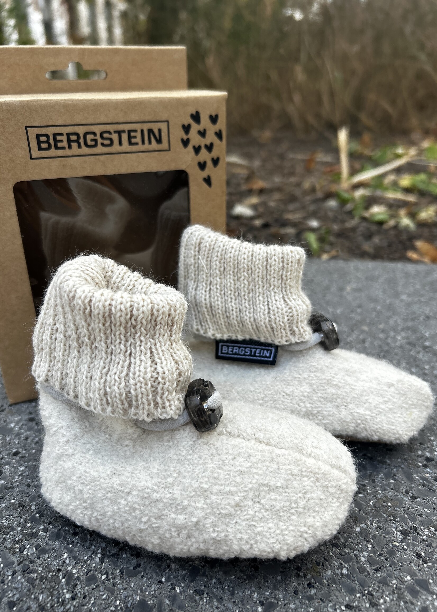 Bergstein Cozy Baby sloefjes off-white