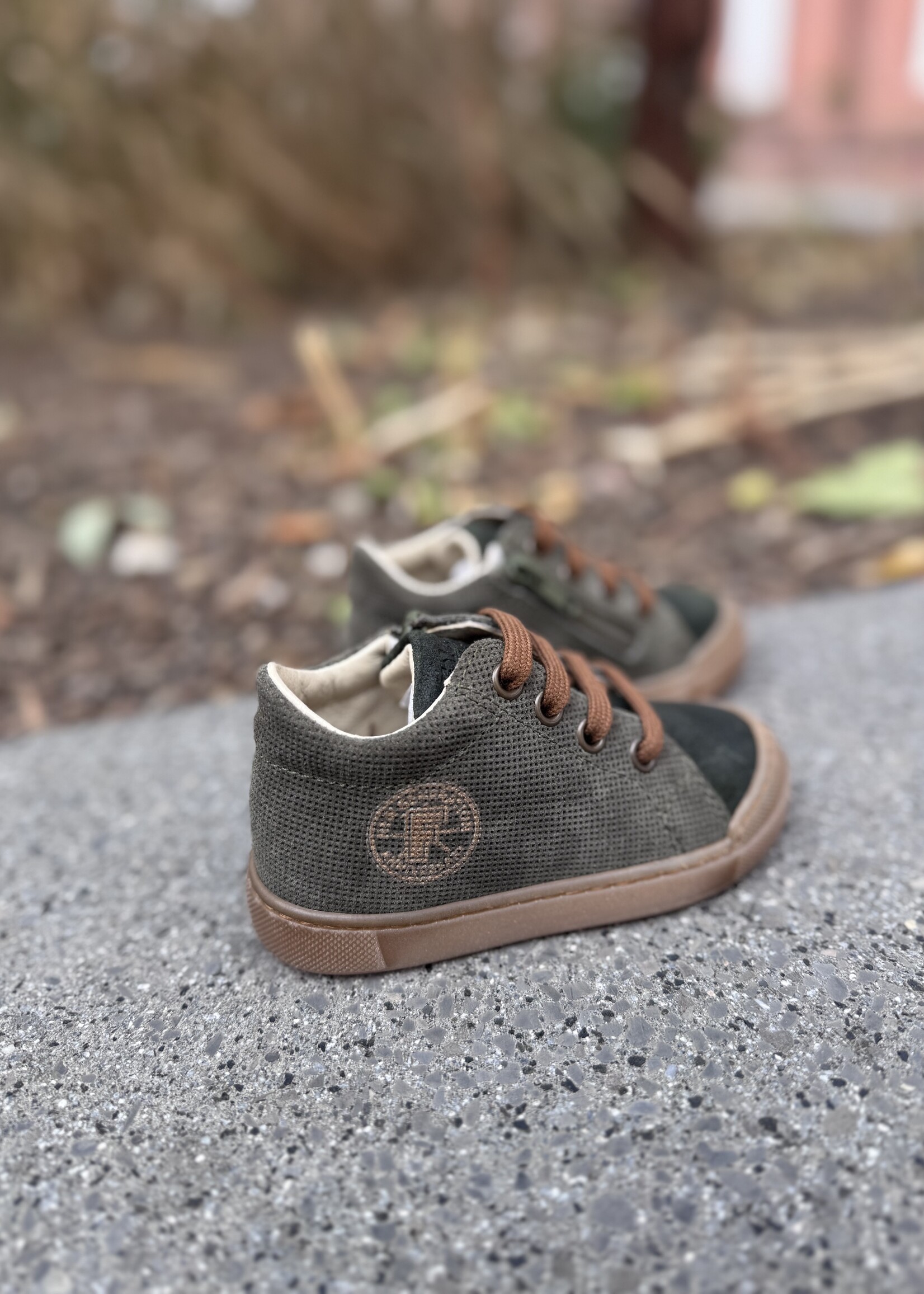 Falcotto Alstro suede wax olive brown